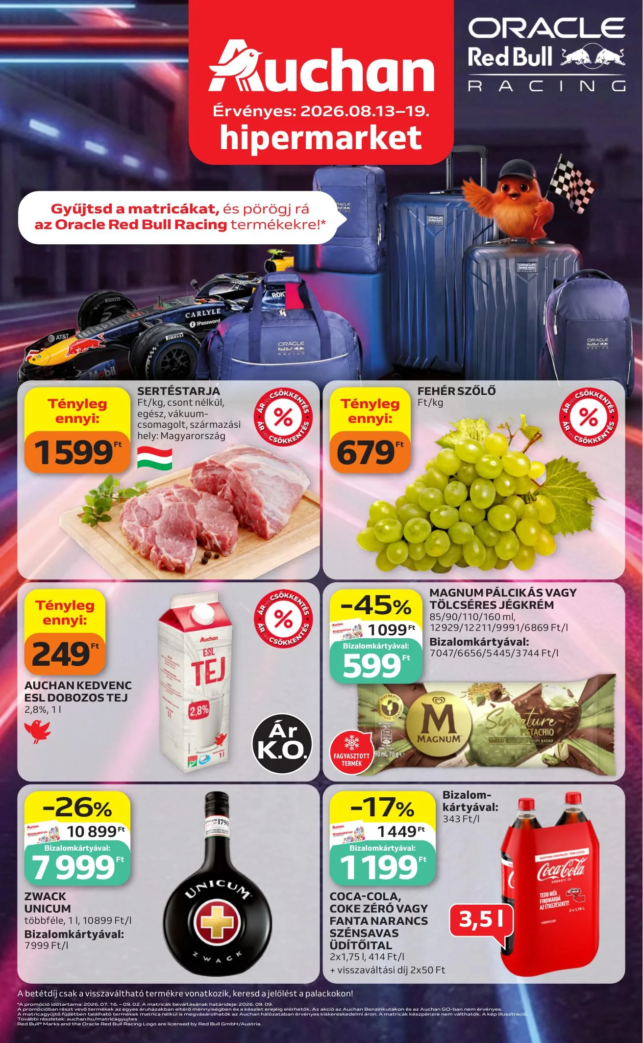 Auchan akciós újság Hipermarket 08.13–08.19