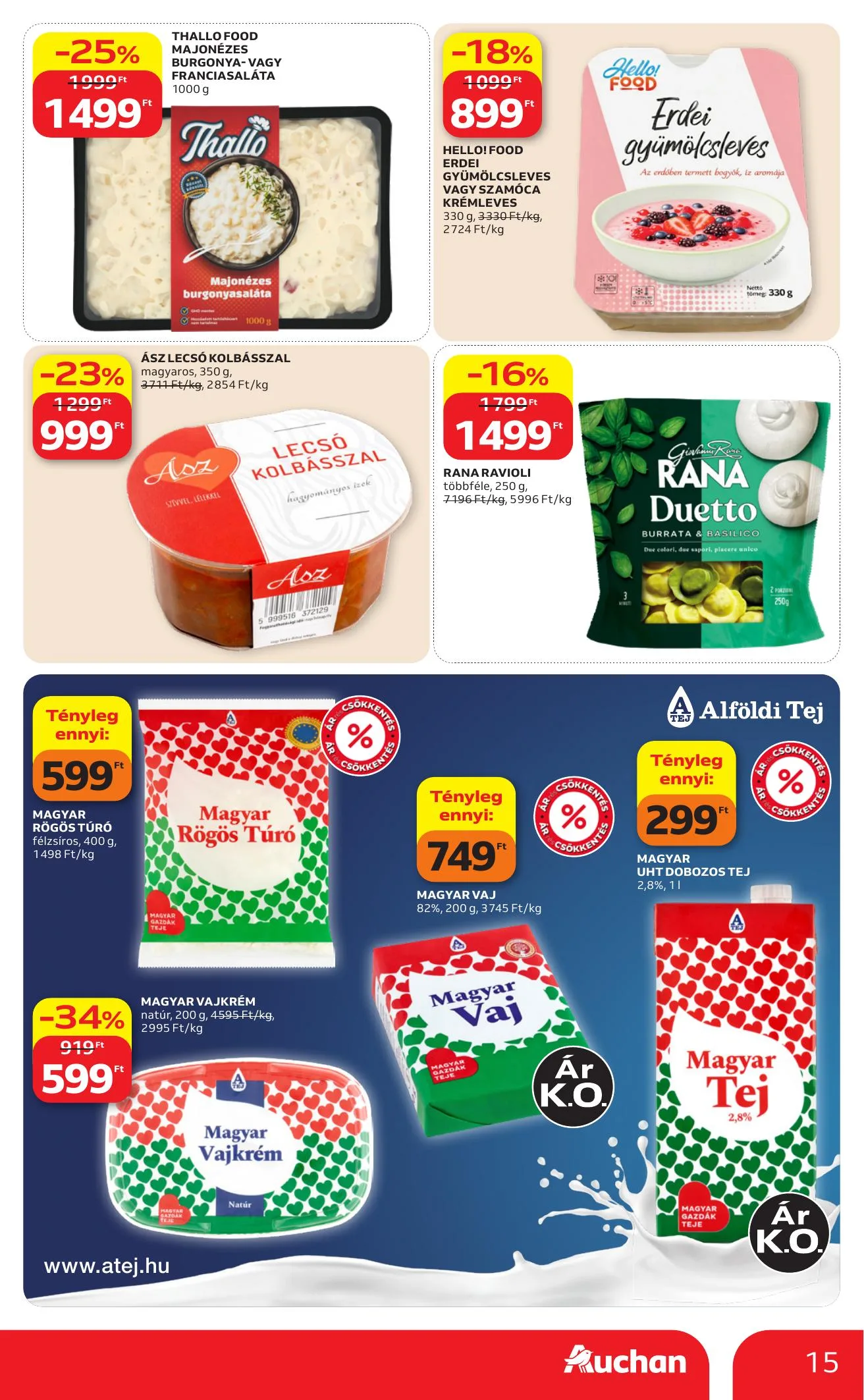 Auchan akciós újság Hipermarket 08.13–08.19 – 15. oldal