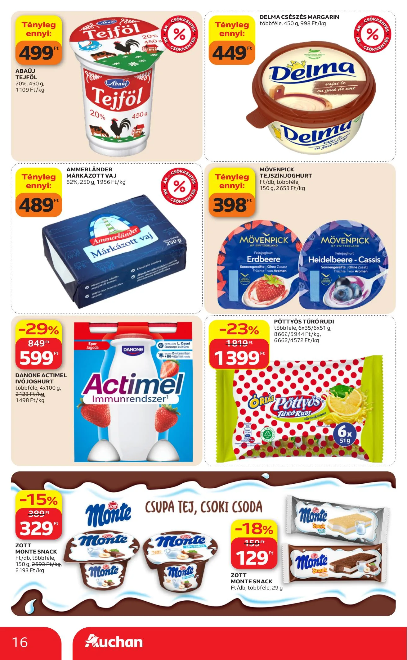 Auchan akciós újság Hipermarket 08.13–08.19 – 16. oldal