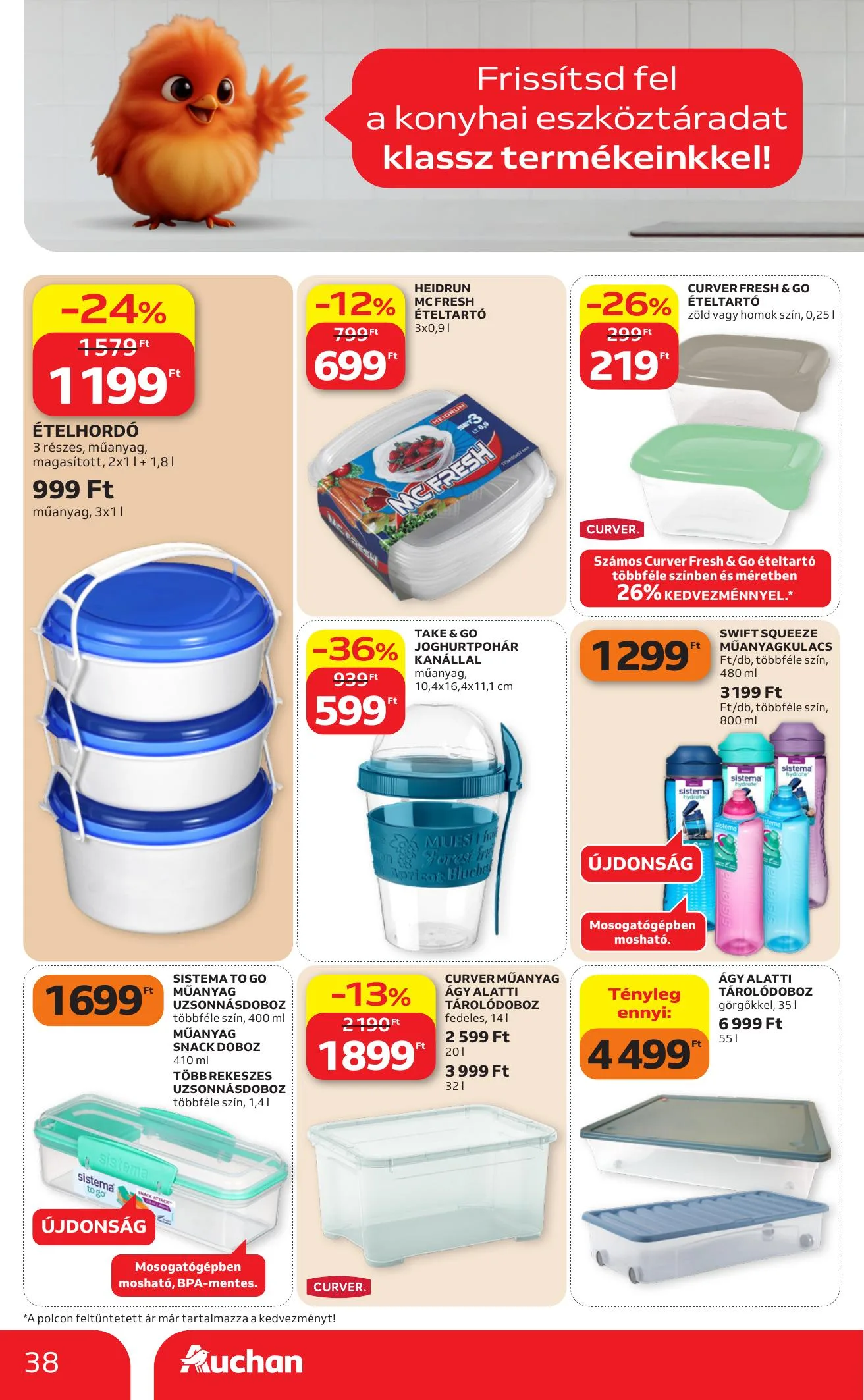 Auchan akciós újság Hipermarket 08.13–08.19 – 38. oldal
