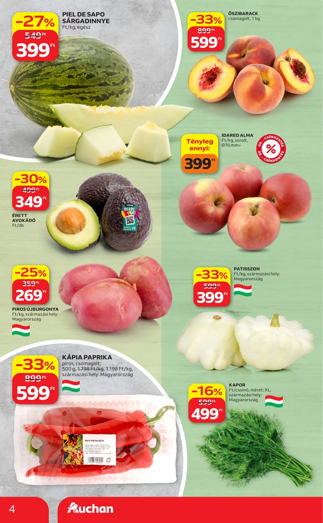 Auchan akciós újság Hipermarket 08.13–08.19 – 4. oldal