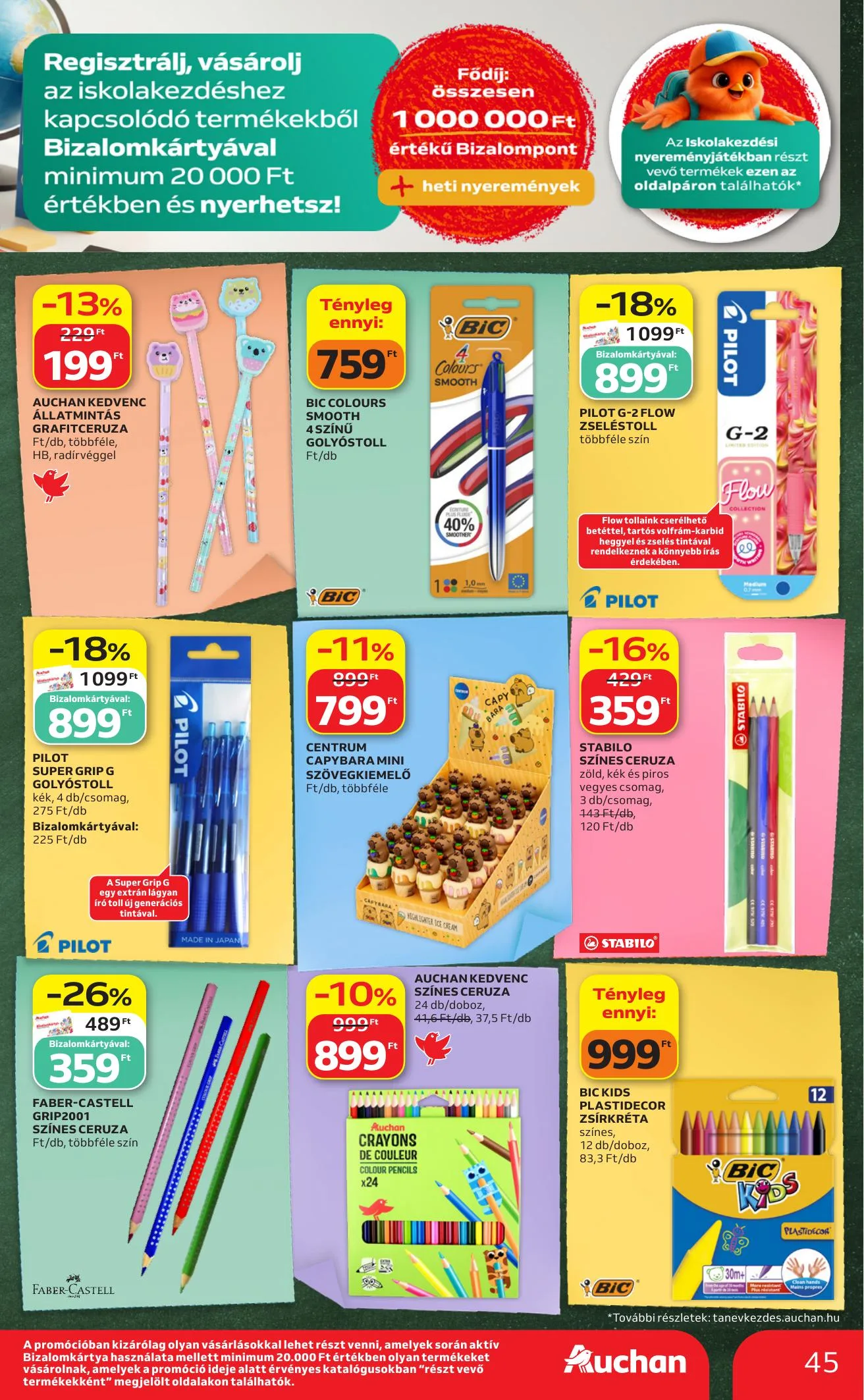 Auchan akciós újság Hipermarket 08.13–08.19 – 45. oldal