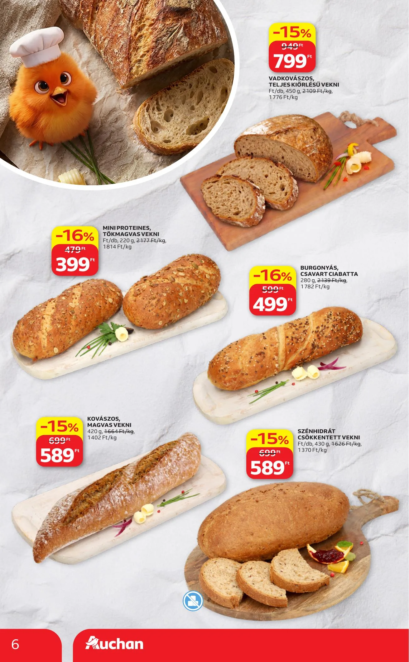 Auchan akciós újság Hipermarket 08.13–08.19 – 6. oldal