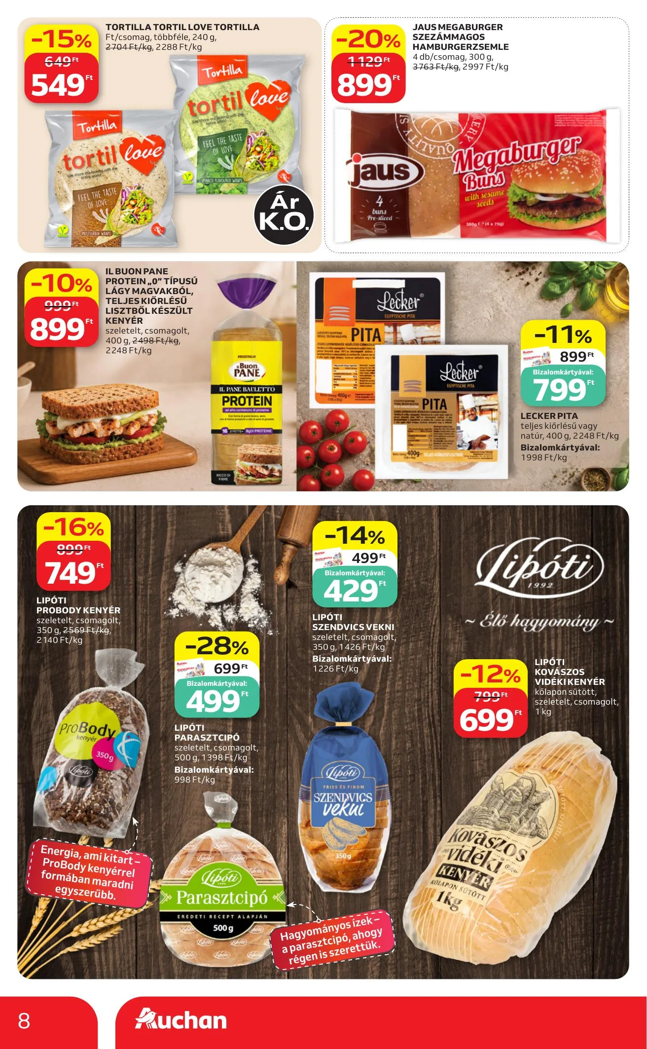 Auchan akciós újság Hipermarket 08.13–08.19 – 8. oldal