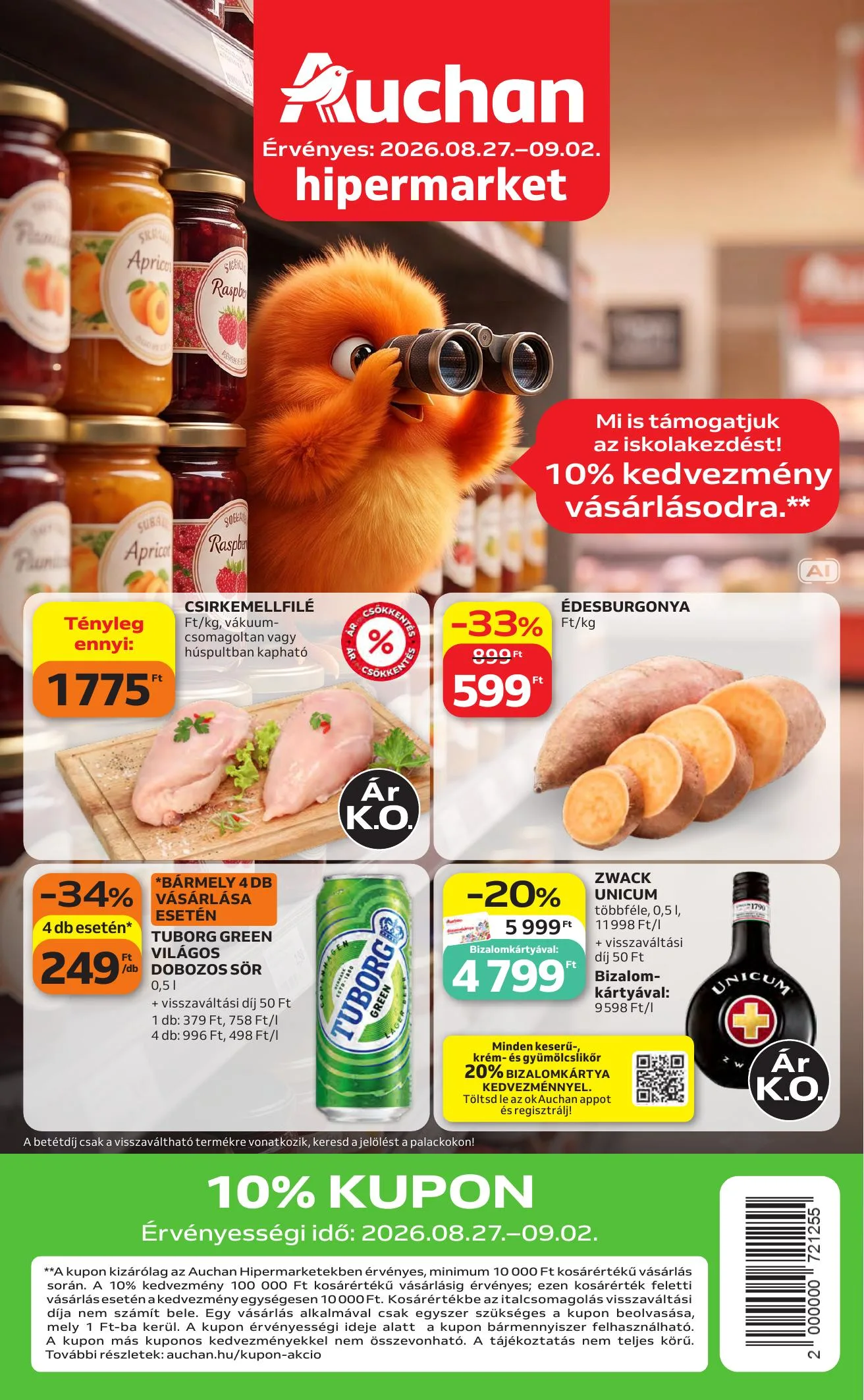Auchan akciós újság Hipermarket 08.27–09.02