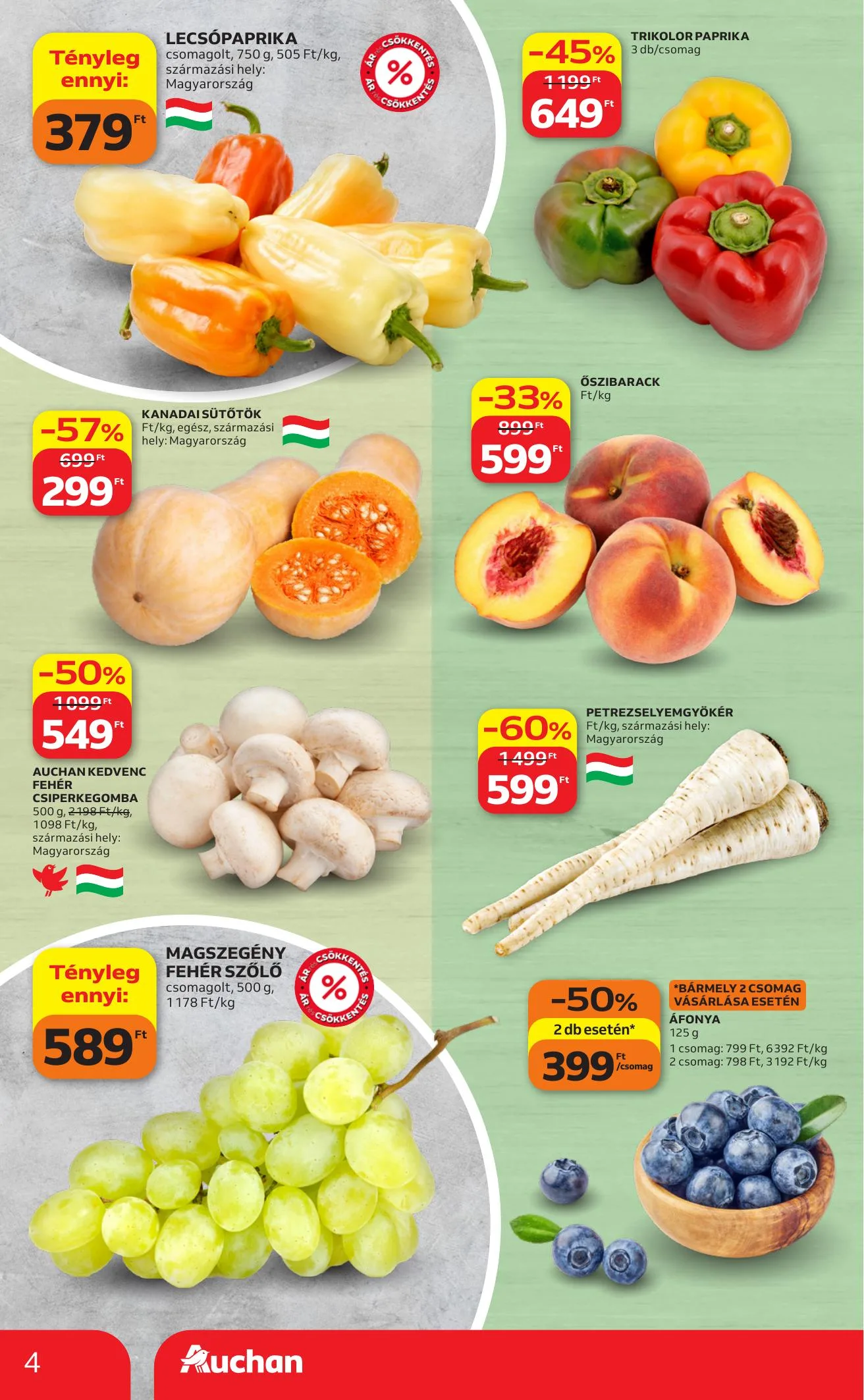 Auchan akciós újság Hipermarket 09.10–09.16 – 4. oldal