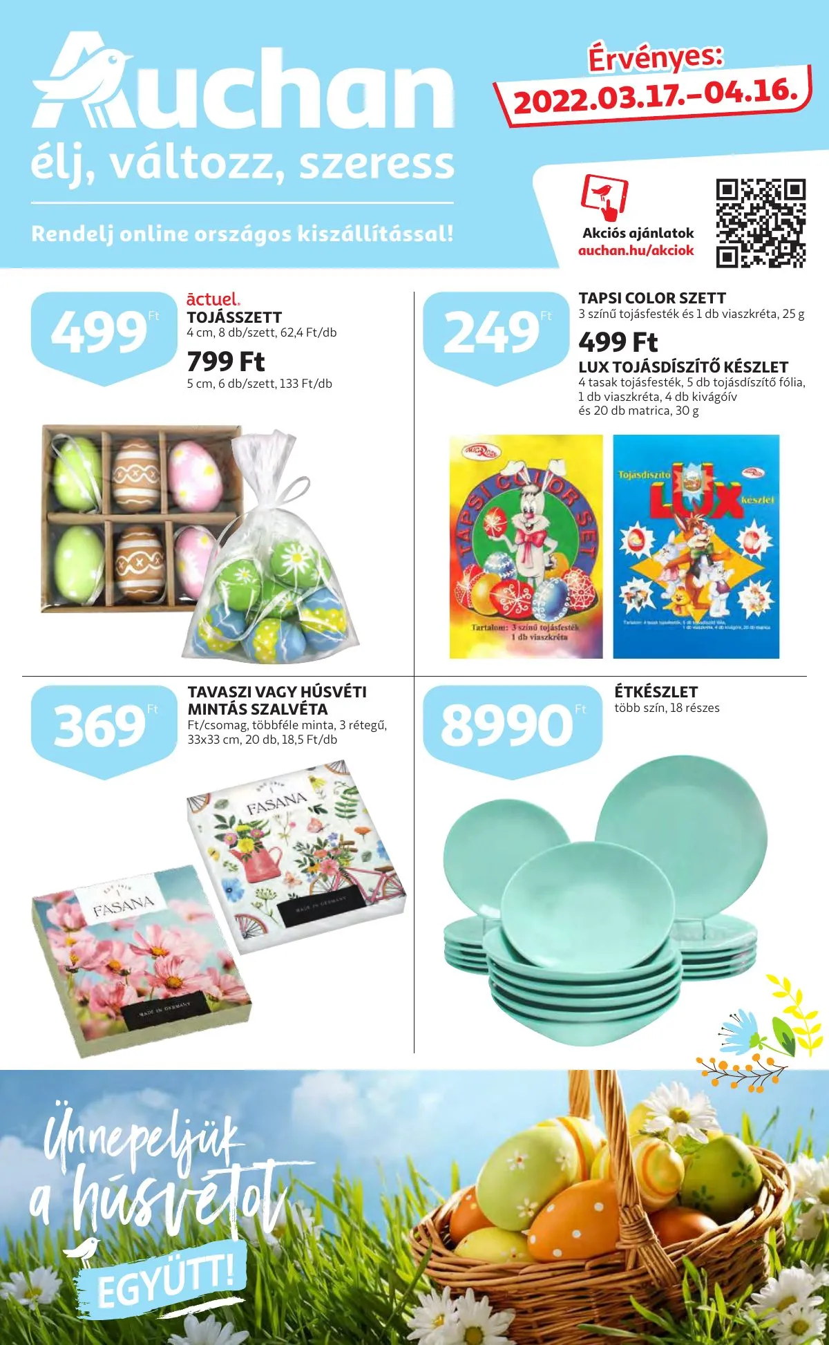 Auchan akciós újság Húsvét 03.17–04.16