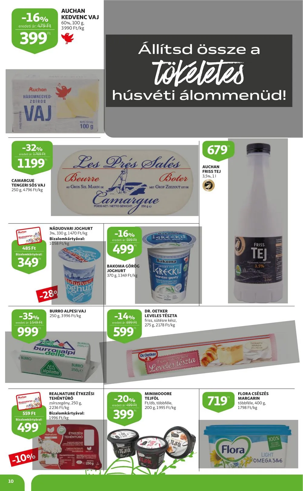 Auchan akciós újság Húsvét 03.16–04.08 – 10. oldal