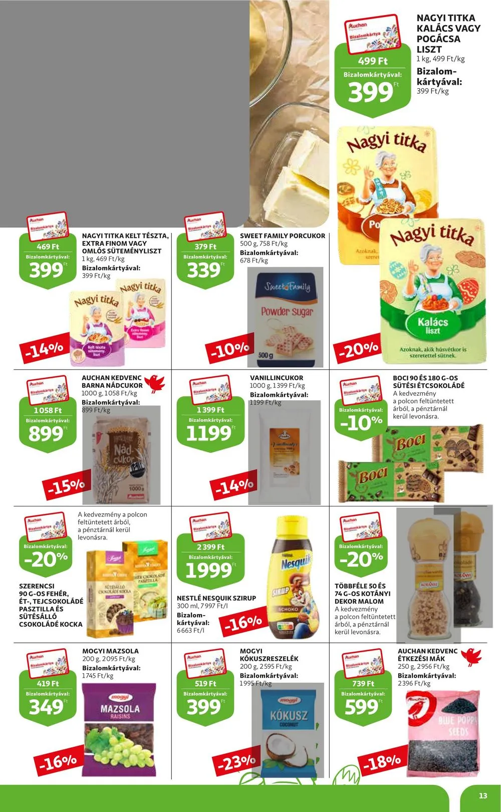 Auchan akciós újság Húsvét 03.16–04.08 – 13. oldal