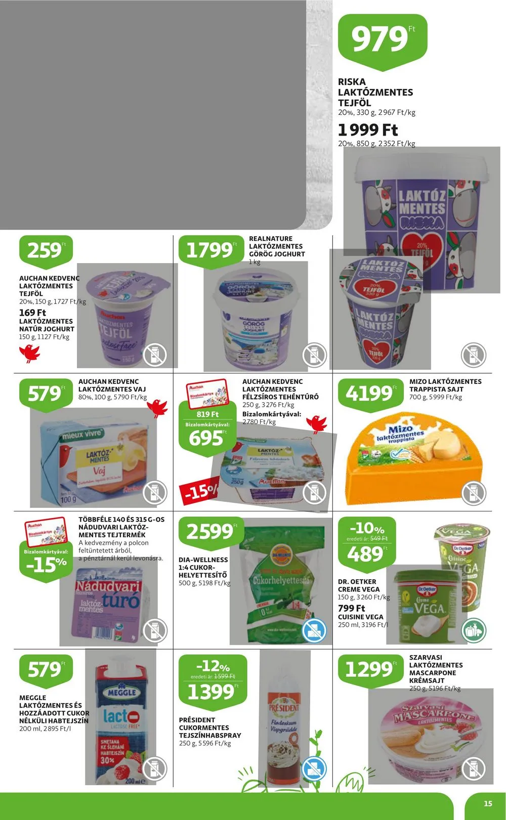 Auchan akciós újság Húsvét 03.16–04.08 – 15. oldal