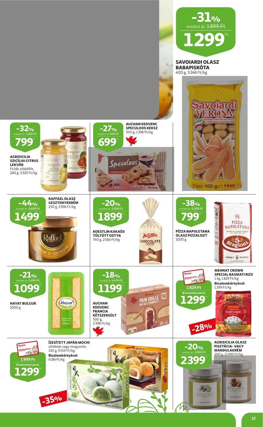 Auchan akciós újság Húsvét 03.16–04.08 – 17. oldal