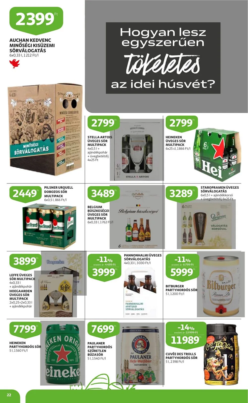 Auchan akciós újság Húsvét 03.16–04.08 – 22. oldal