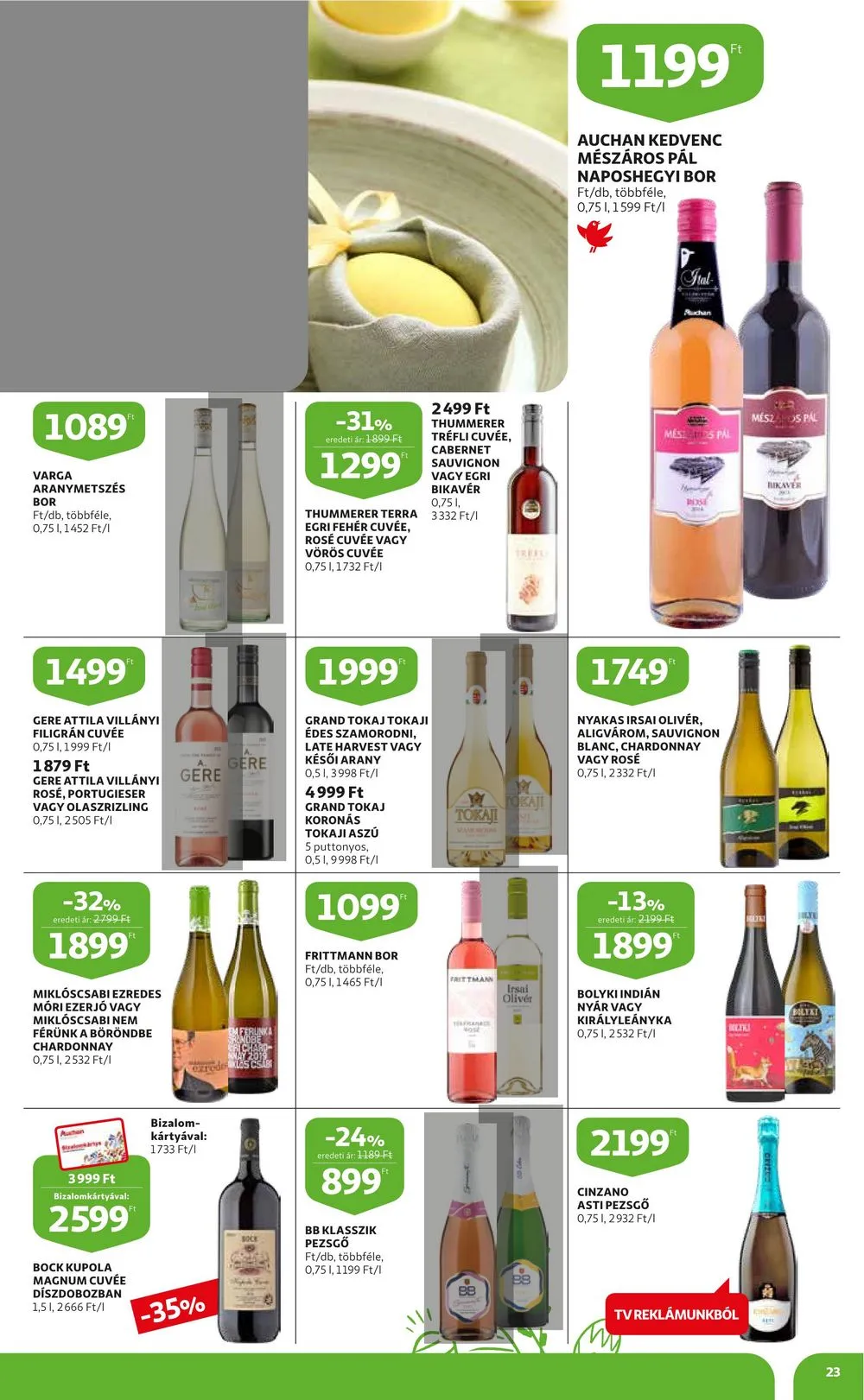 Auchan akciós újság Húsvét 03.16–04.08 – 23. oldal