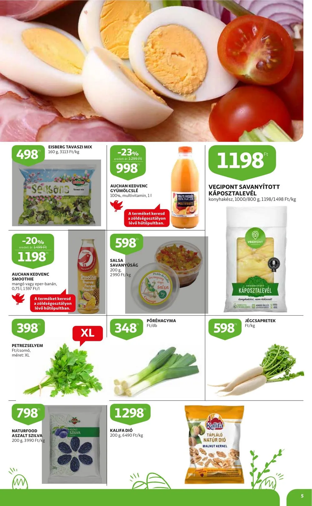 Auchan akciós újság Húsvét 03.16–04.08 – 5. oldal