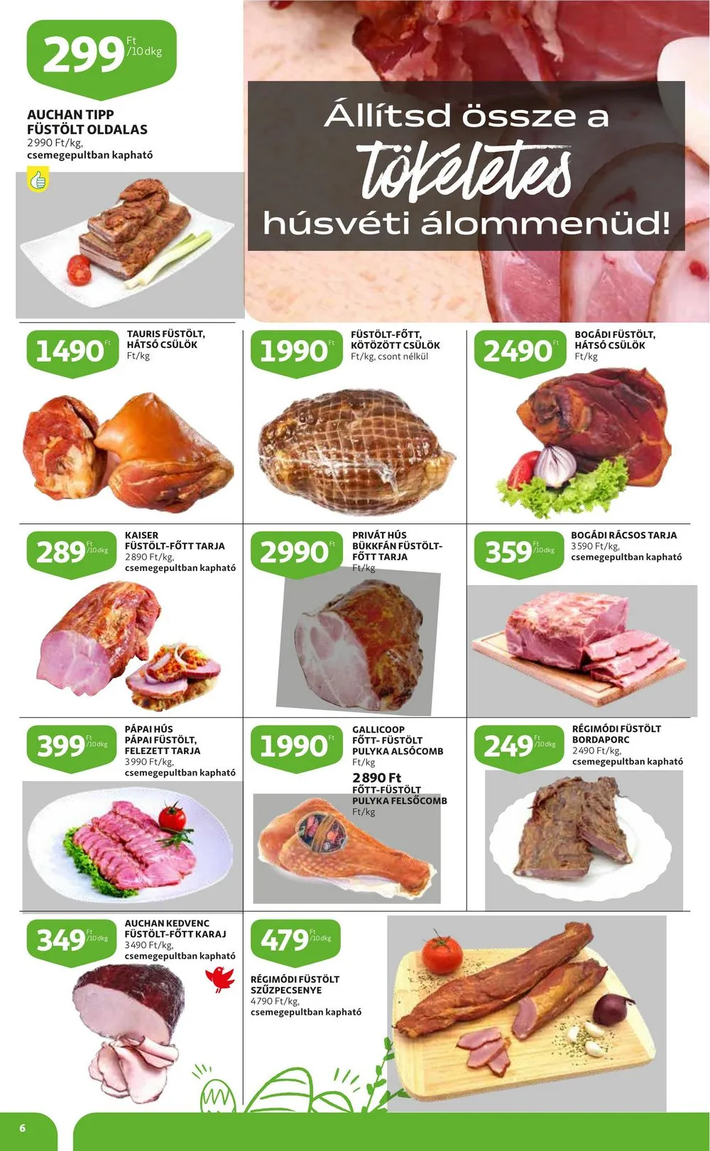Auchan akciós újság Húsvét 03.16–04.08 – 6. oldal