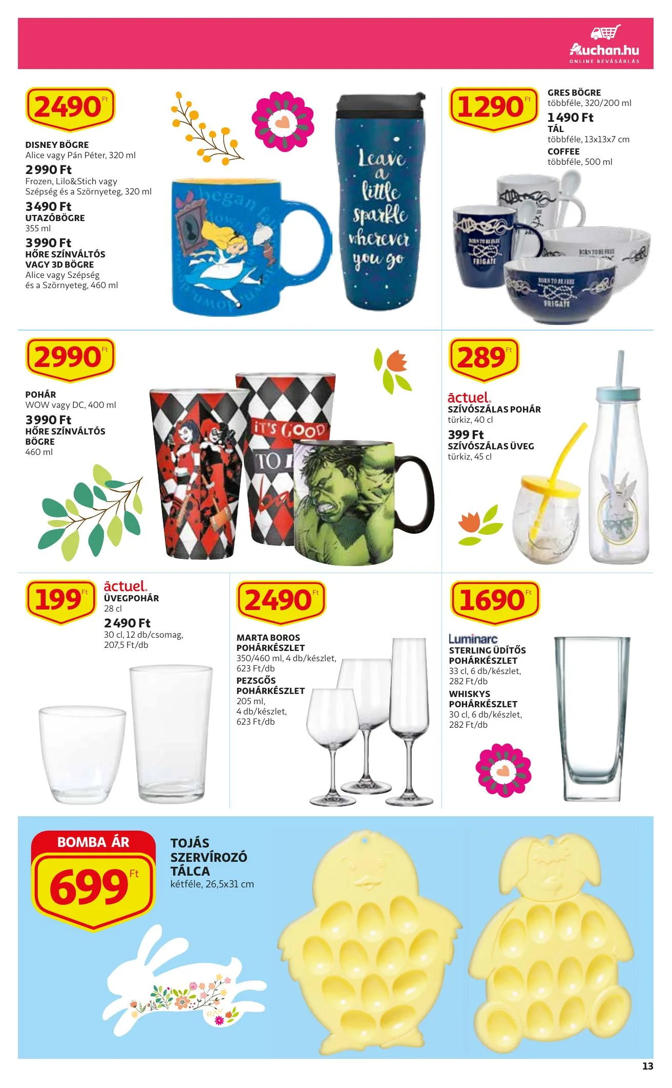 Auchan akciós újság Husveti katalógus 03.04–04.03 – 13. oldal