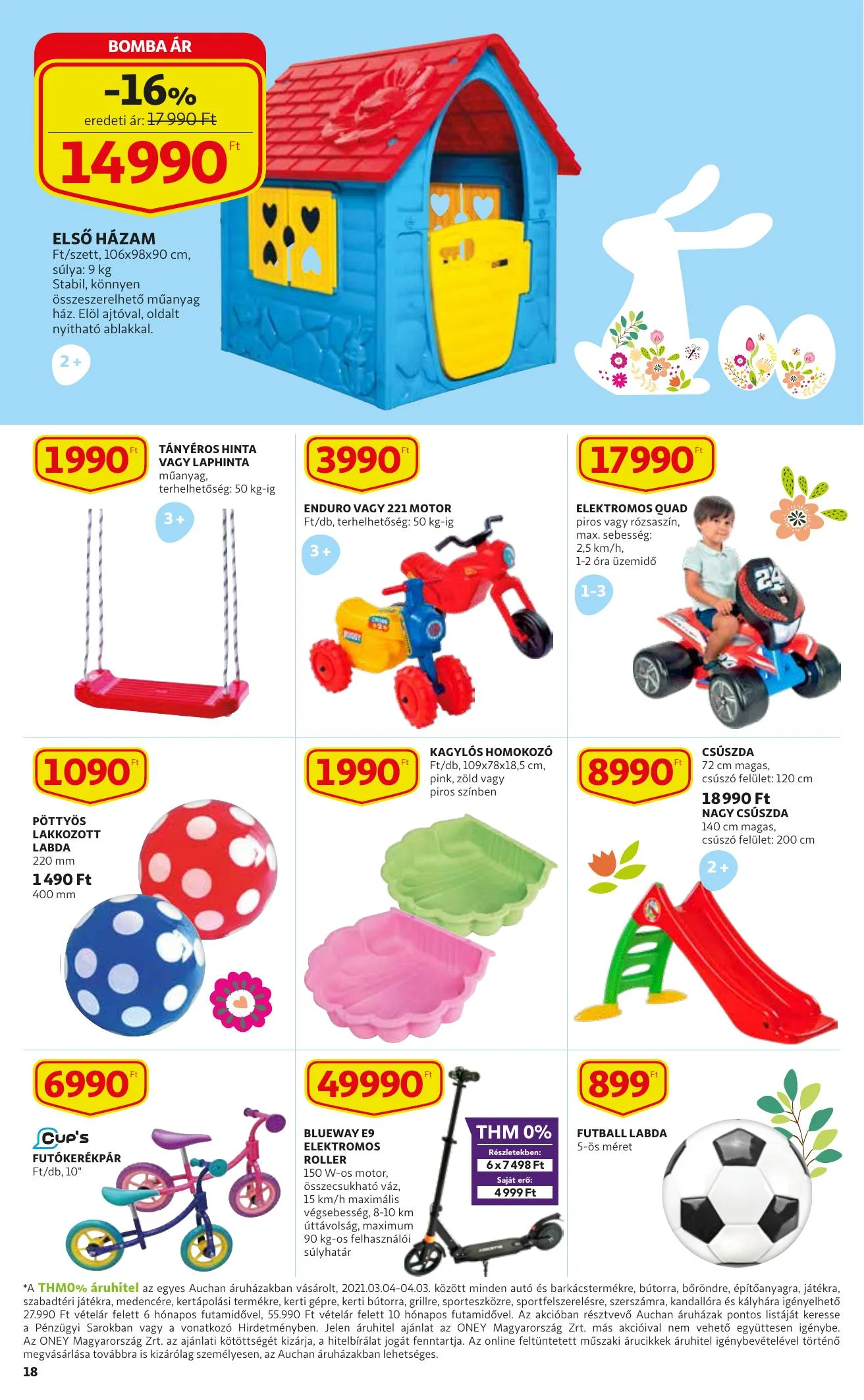 Auchan akciós újság Husveti katalógus 03.04–04.03 – 18. oldal