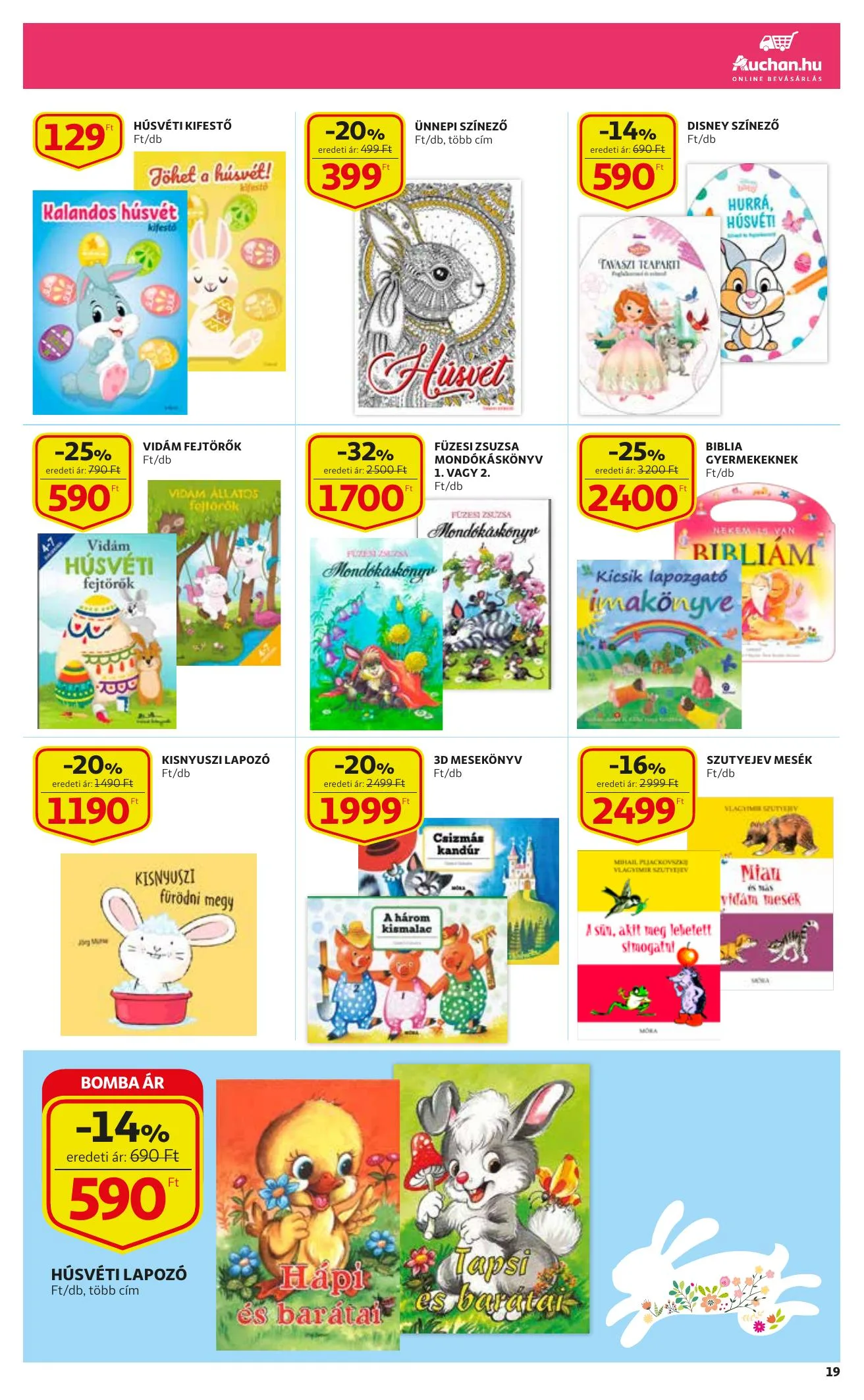 Auchan akciós újság Husveti katalógus 03.04–04.03 – 19. oldal