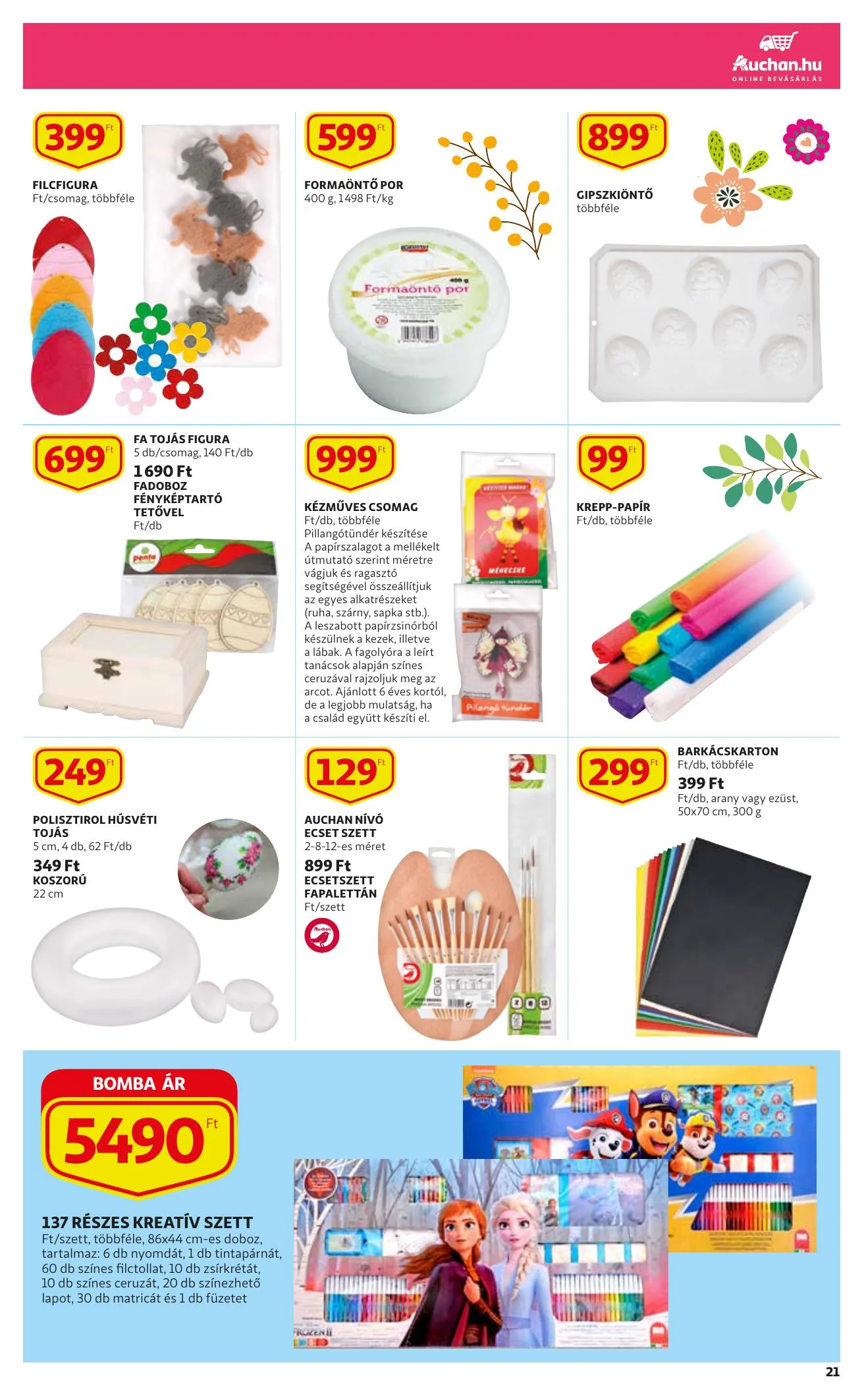 Auchan akciós újság Husveti katalógus 03.04–04.03 – 21. oldal