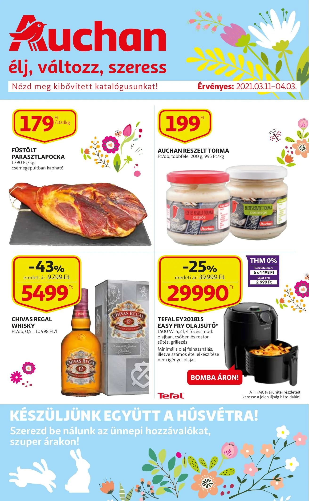 Auchan akciós újság Husveti katalógus 03.11–04.03