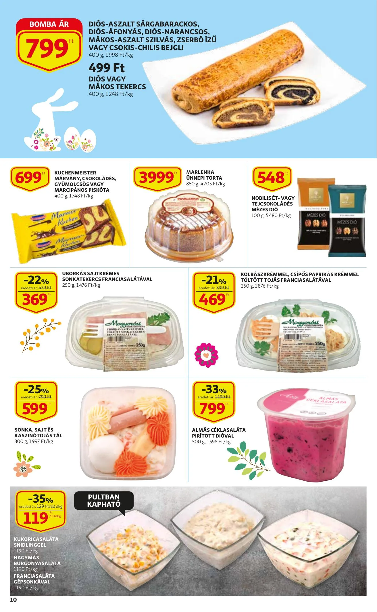 Auchan akciós újság Husveti katalógus 03.11–04.03 – 10. oldal
