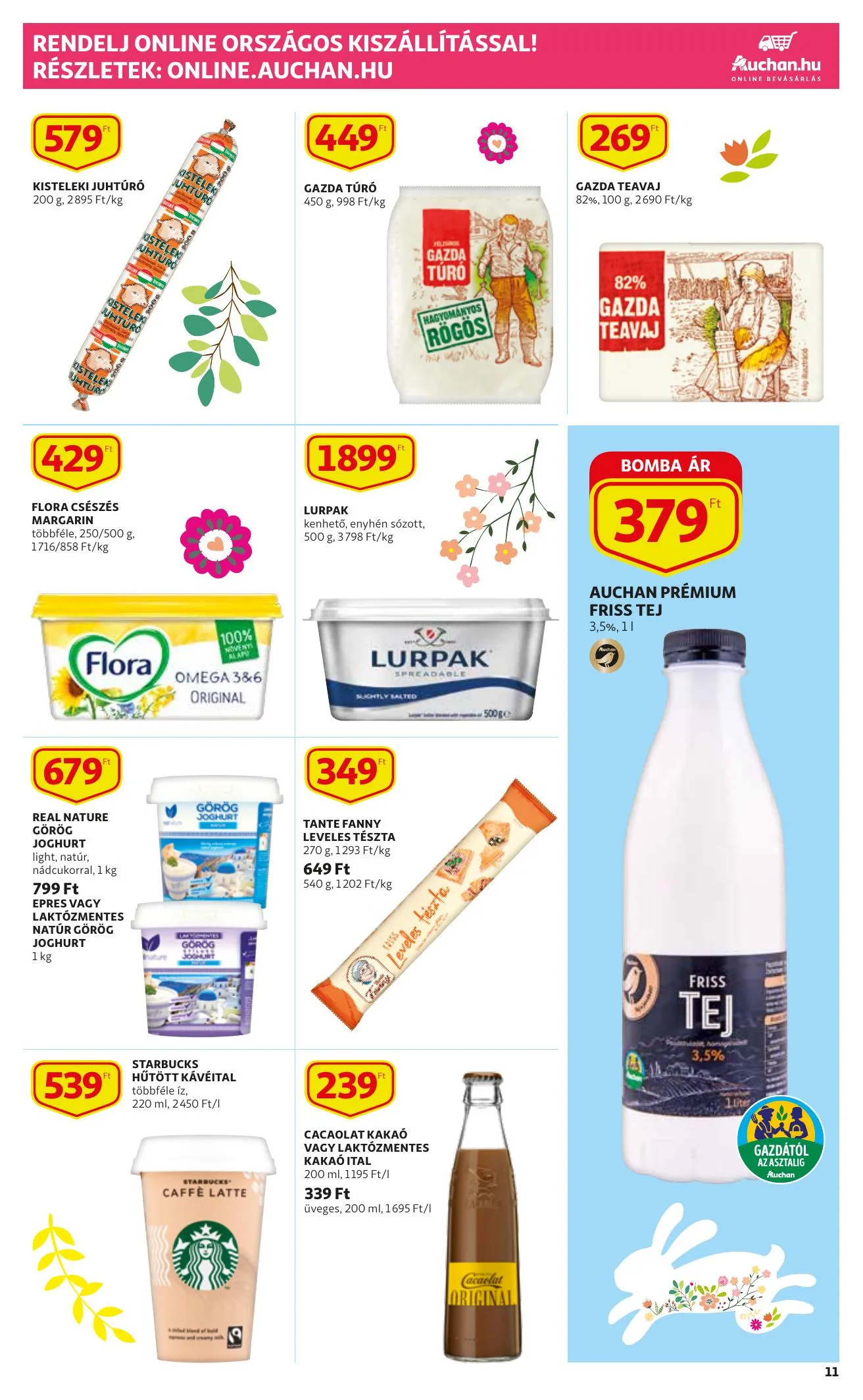 Auchan akciós újság Husveti katalógus 03.11–04.03 – 11. oldal