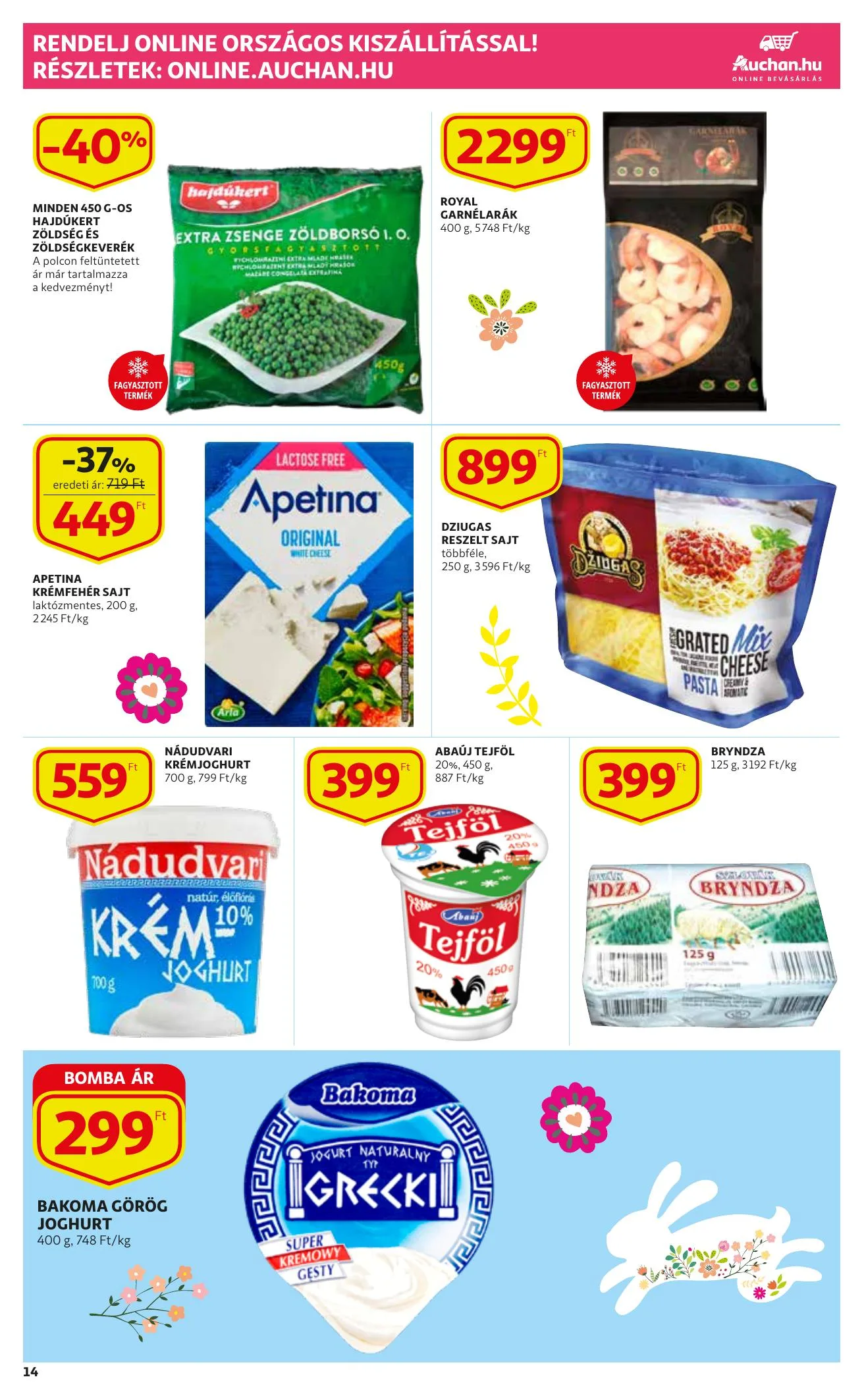 Auchan akciós újság Husveti katalógus 03.11–04.03 – 14. oldal