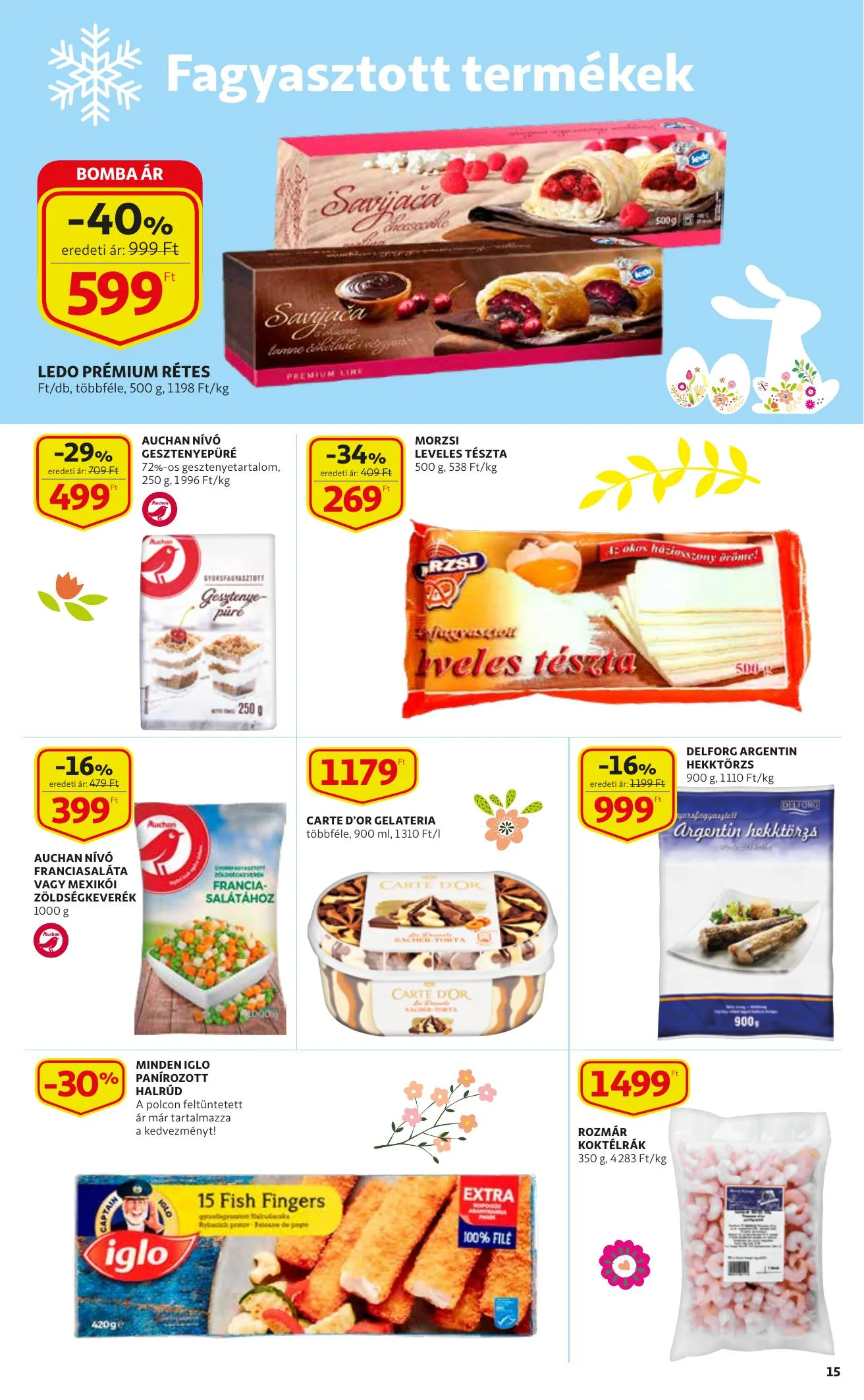 Auchan akciós újság Husveti katalógus 03.11–04.03 – 15. oldal