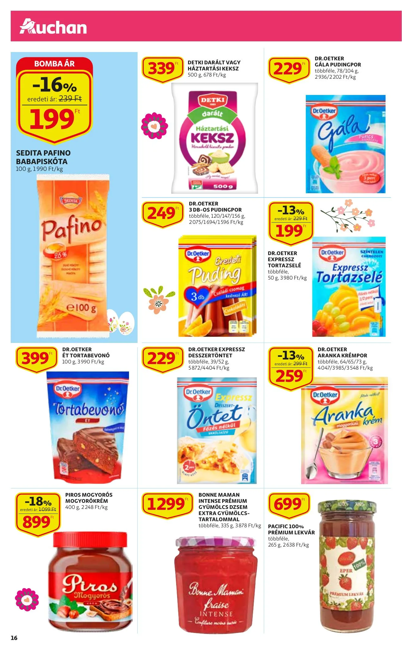 Auchan akciós újság Husveti katalógus 03.11–04.03 – 16. oldal