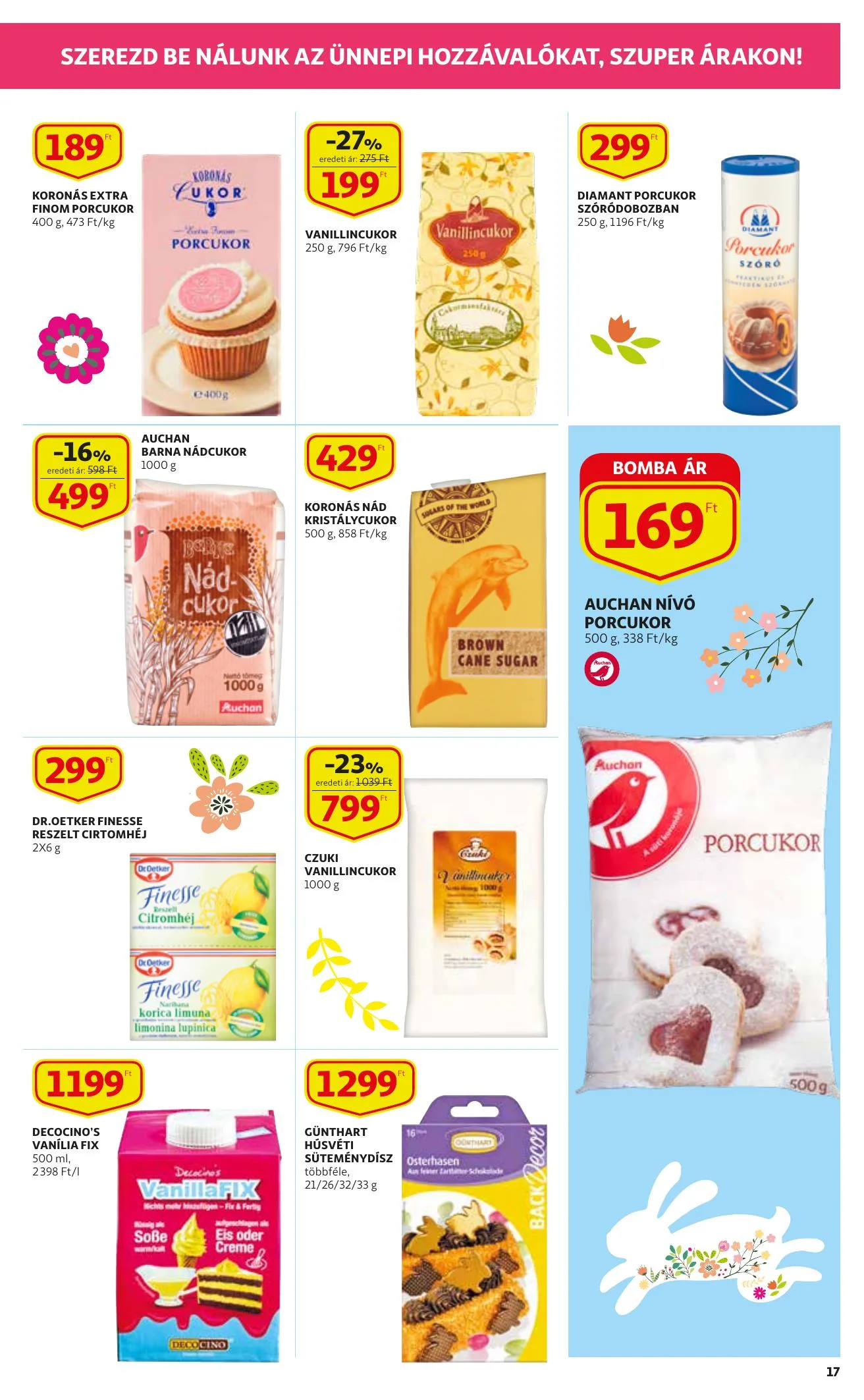 Auchan akciós újság Husveti katalógus 03.11–04.03 – 17. oldal