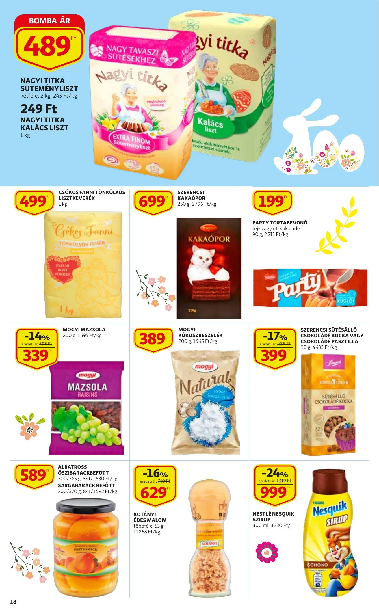 Auchan akciós újság Husveti katalógus 03.11–04.03 – 18. oldal