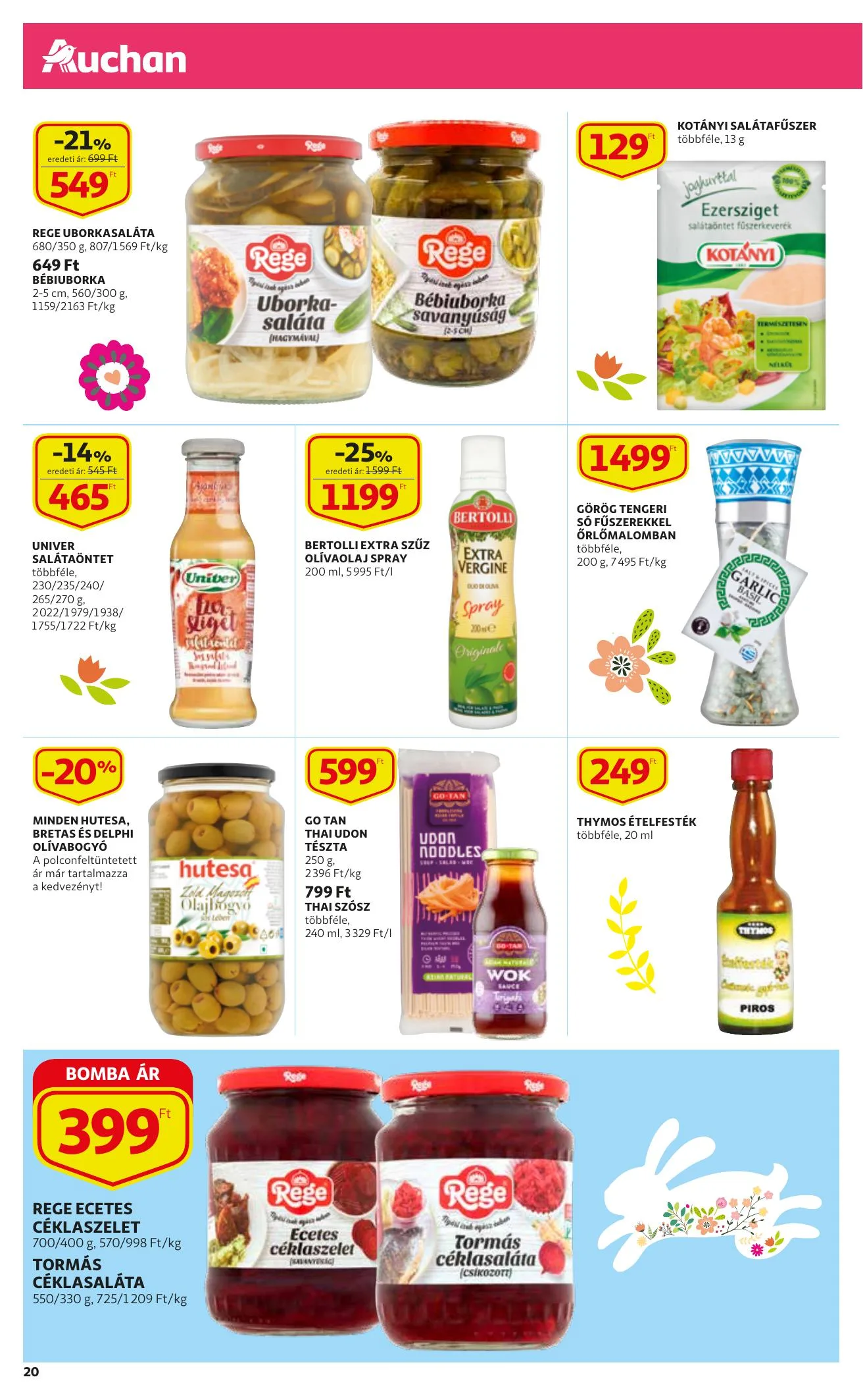 Auchan akciós újság Husveti katalógus 03.11–04.03 – 20. oldal