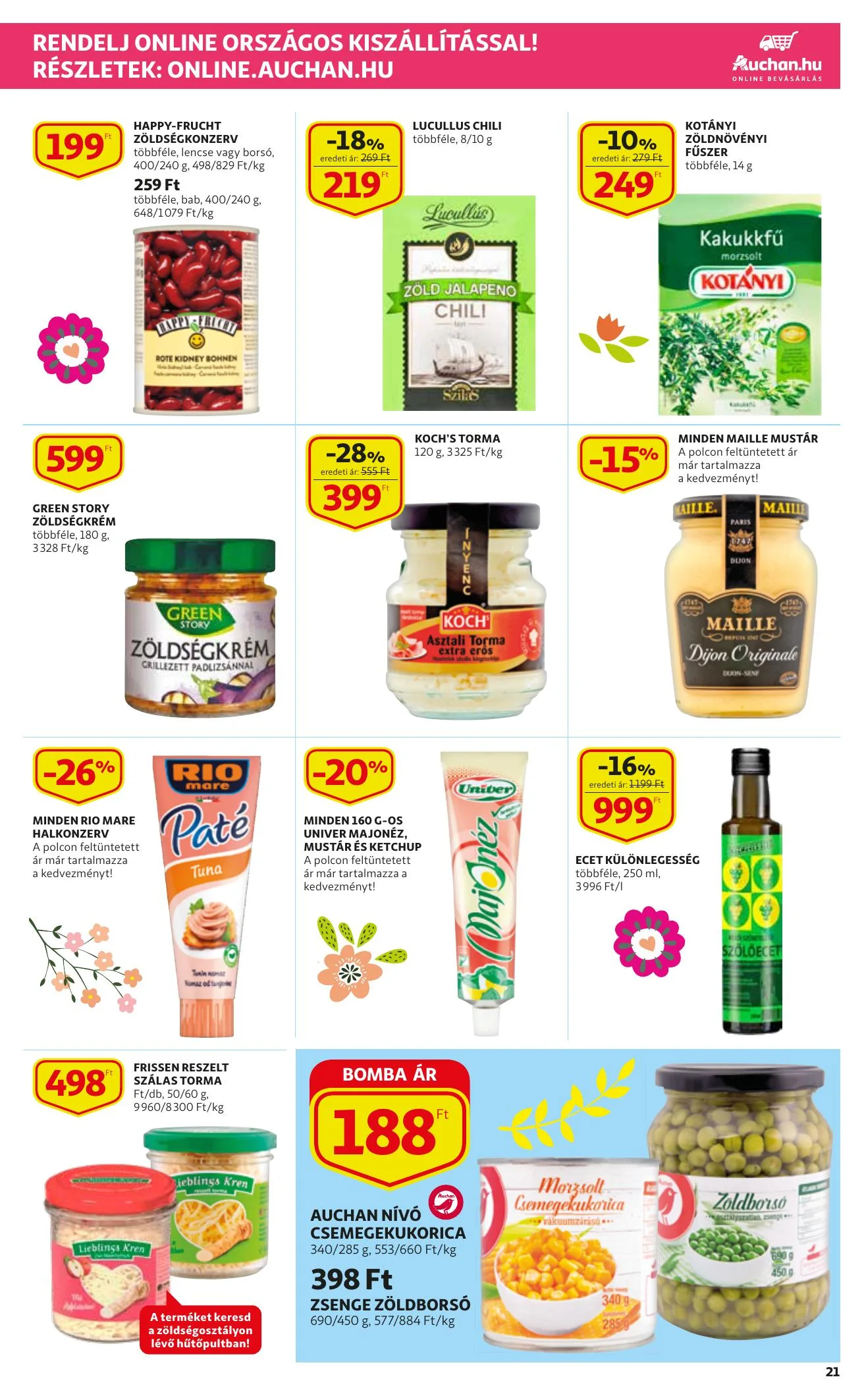 Auchan akciós újság Husveti katalógus 03.11–04.03 – 21. oldal