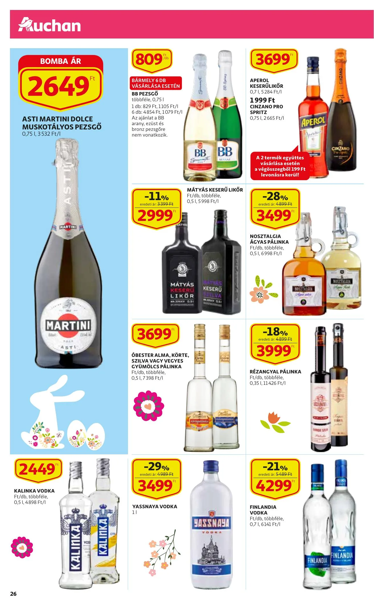 Auchan akciós újság Husveti katalógus 03.11–04.03 – 26. oldal