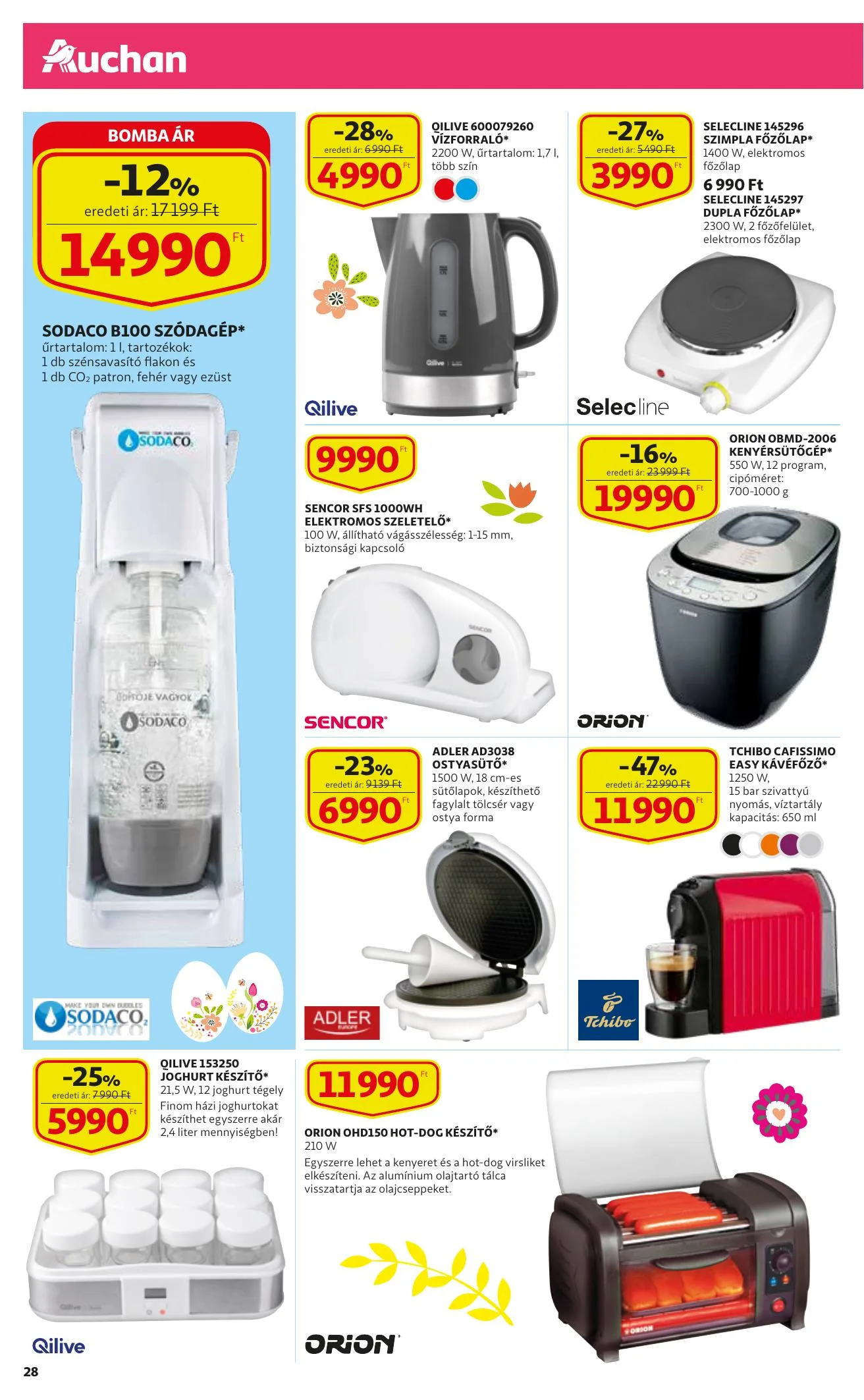 Auchan akciós újság Husveti katalógus 03.11–04.03 – 28. oldal