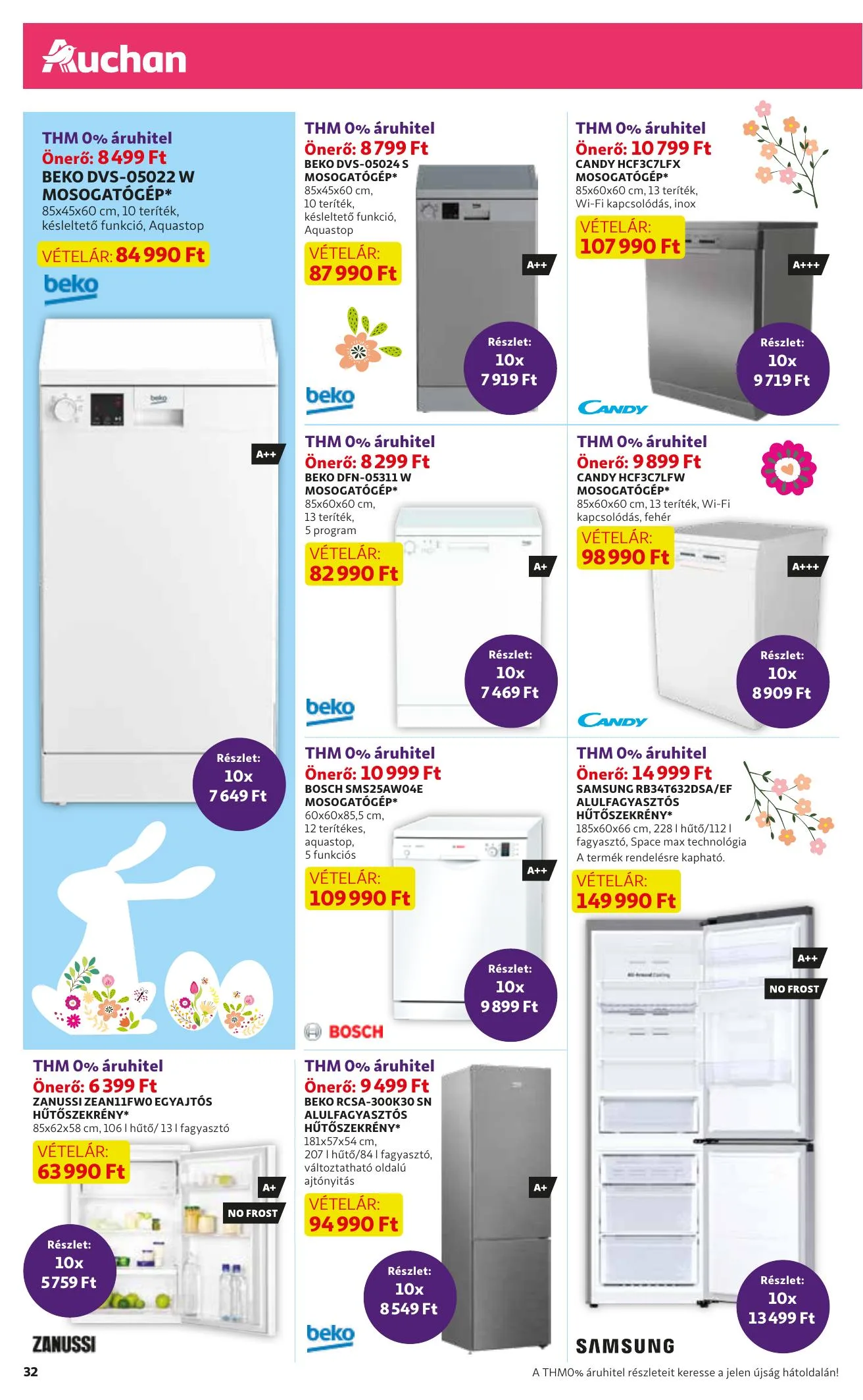 Auchan akciós újság Husveti katalógus 03.11–04.03 – 32. oldal