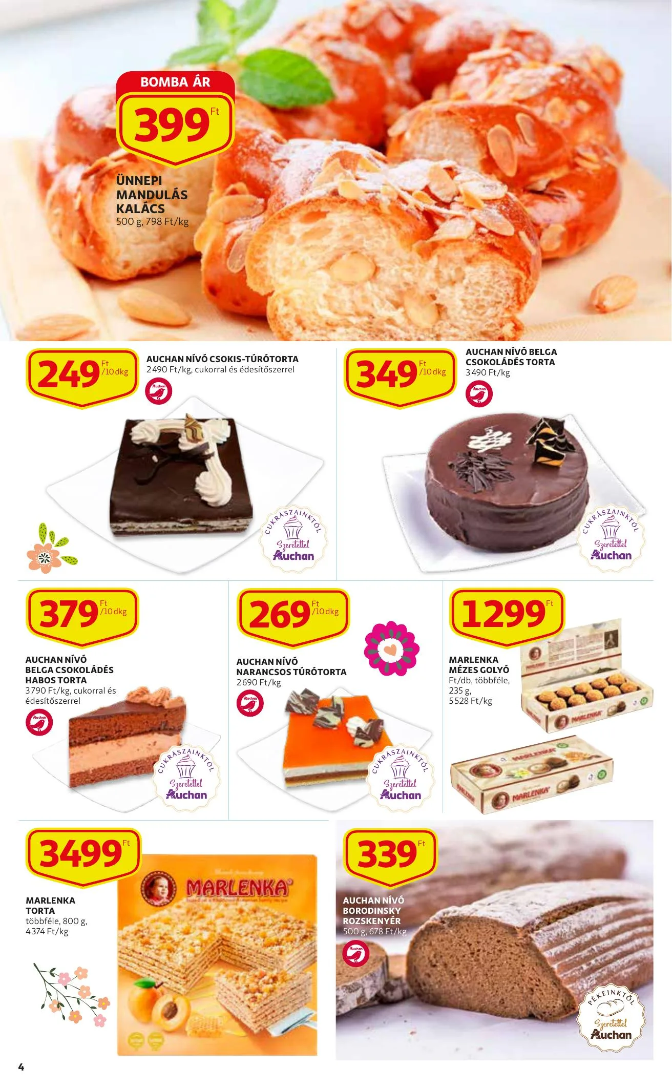 Auchan akciós újság Husveti katalógus 03.11–04.03 – 4. oldal