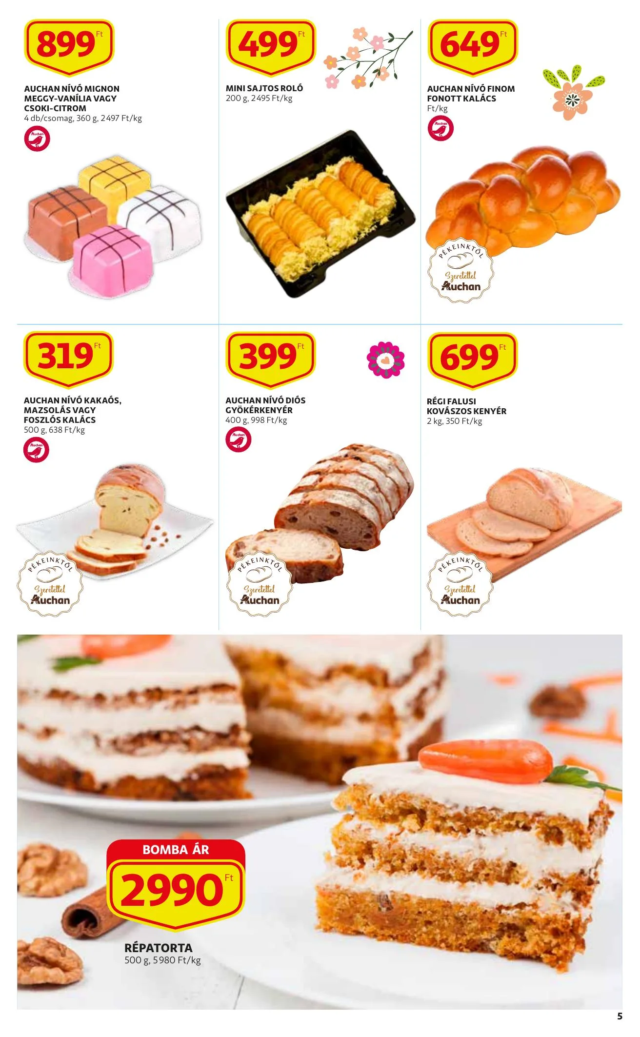 Auchan akciós újság Husveti katalógus 03.11–04.03 – 5. oldal
