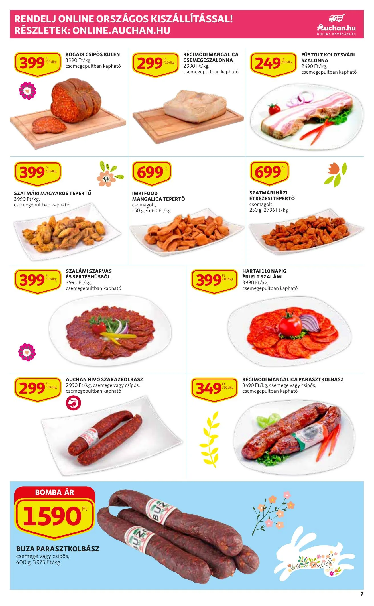 Auchan akciós újság Husveti katalógus 03.11–04.03 – 7. oldal