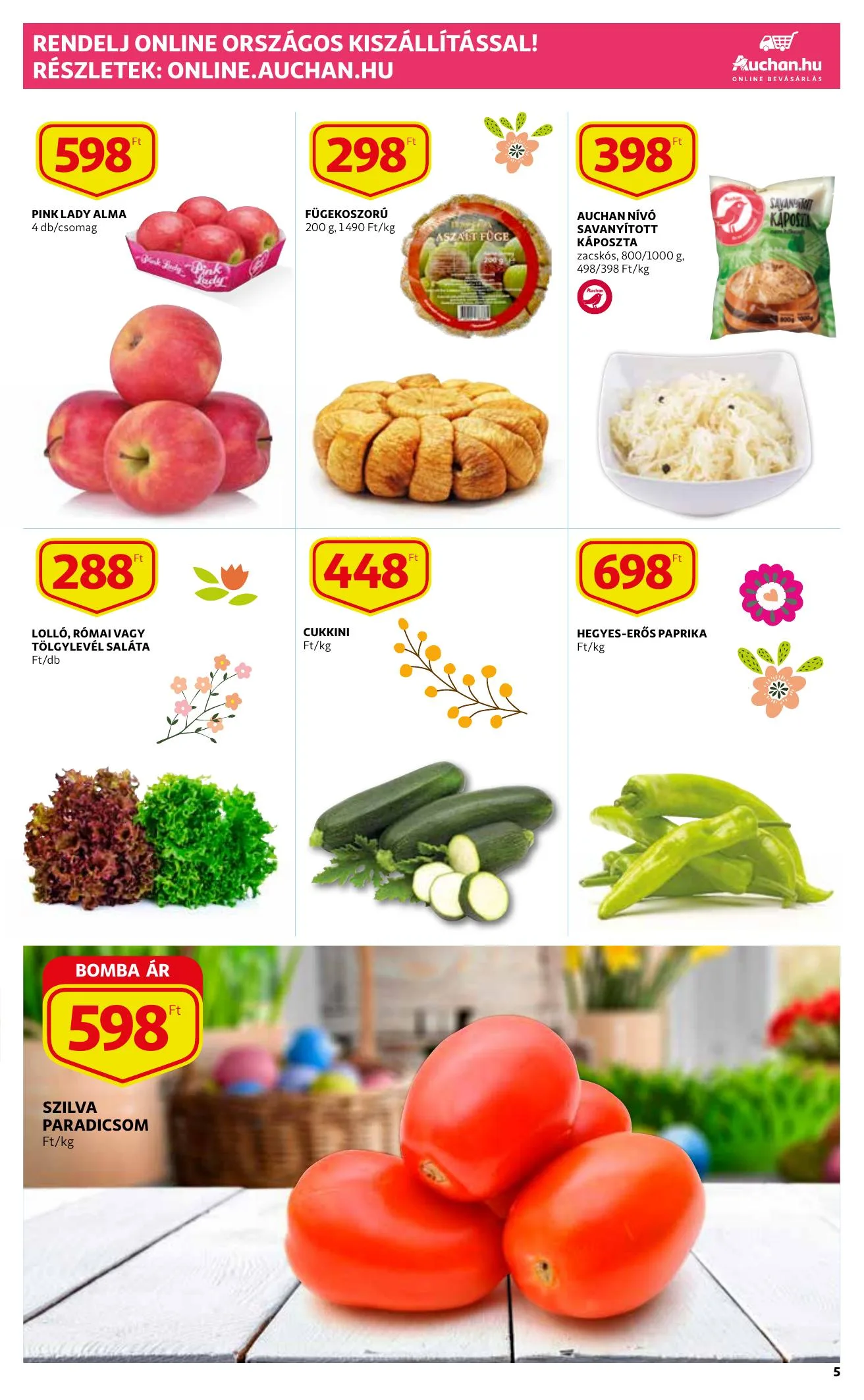 Auchan akciós újság Husveti katalógus 03.29–04.03 – 5. oldal