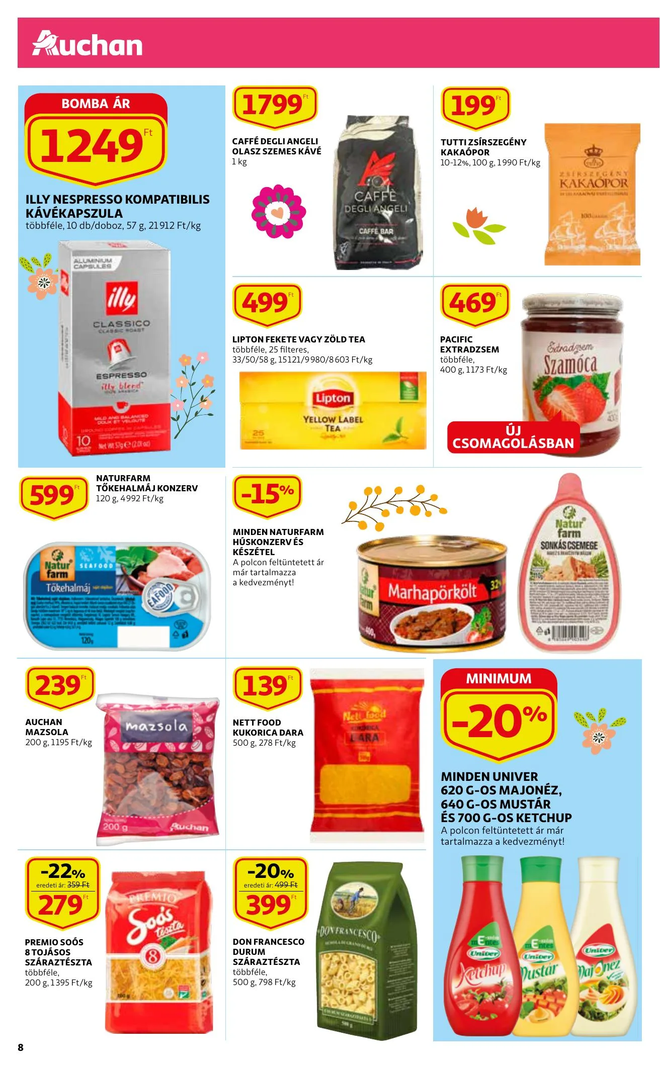 Auchan akciós újság Husveti katalógus 03.29–04.03 – 8. oldal