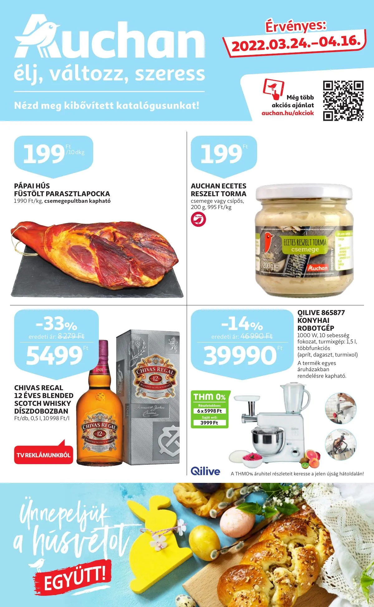 Auchan akciós újság Husveti katalógus 03.24–04.16