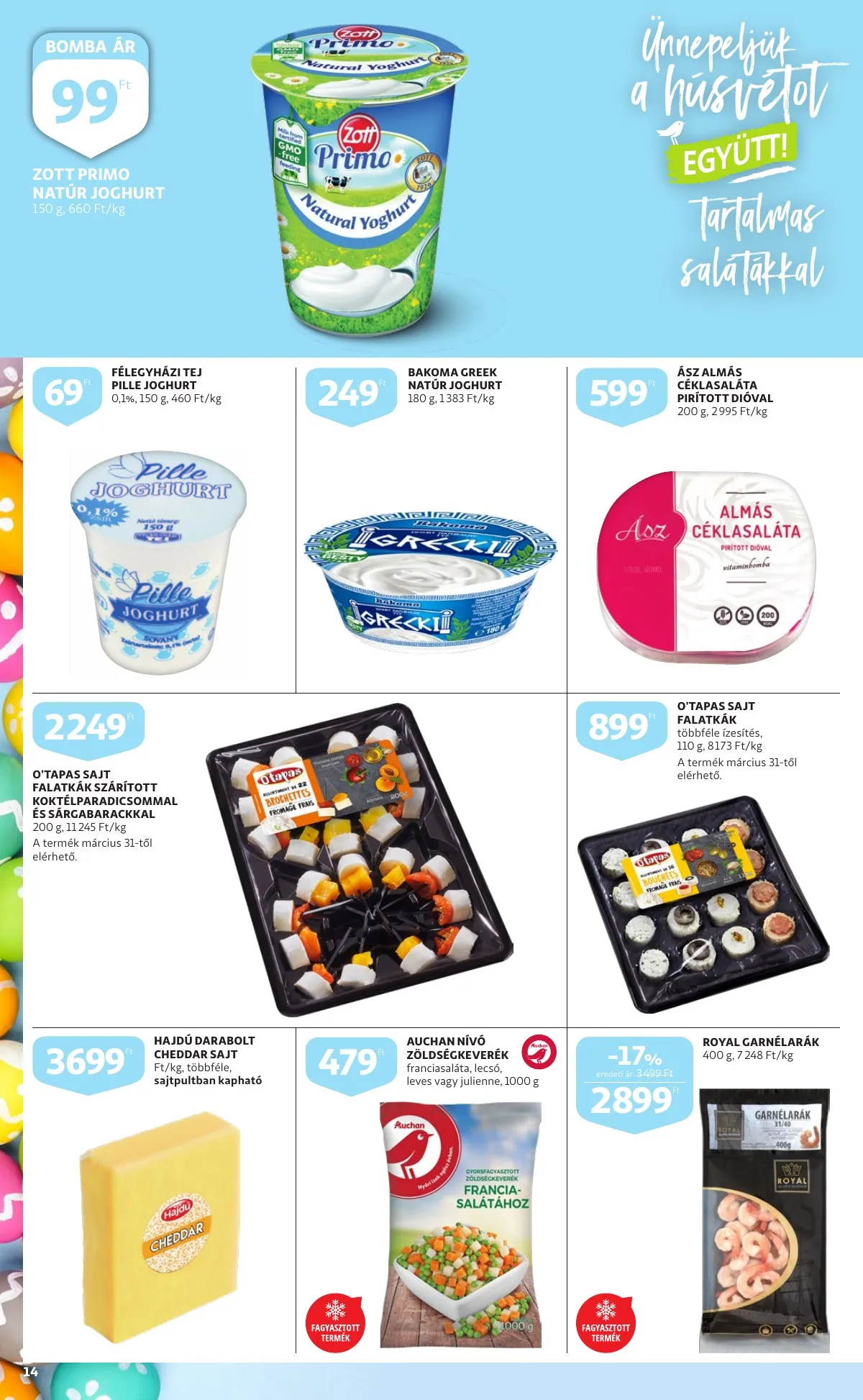 Auchan akciós újság Husveti katalógus 03.24–04.16 – 14. oldal