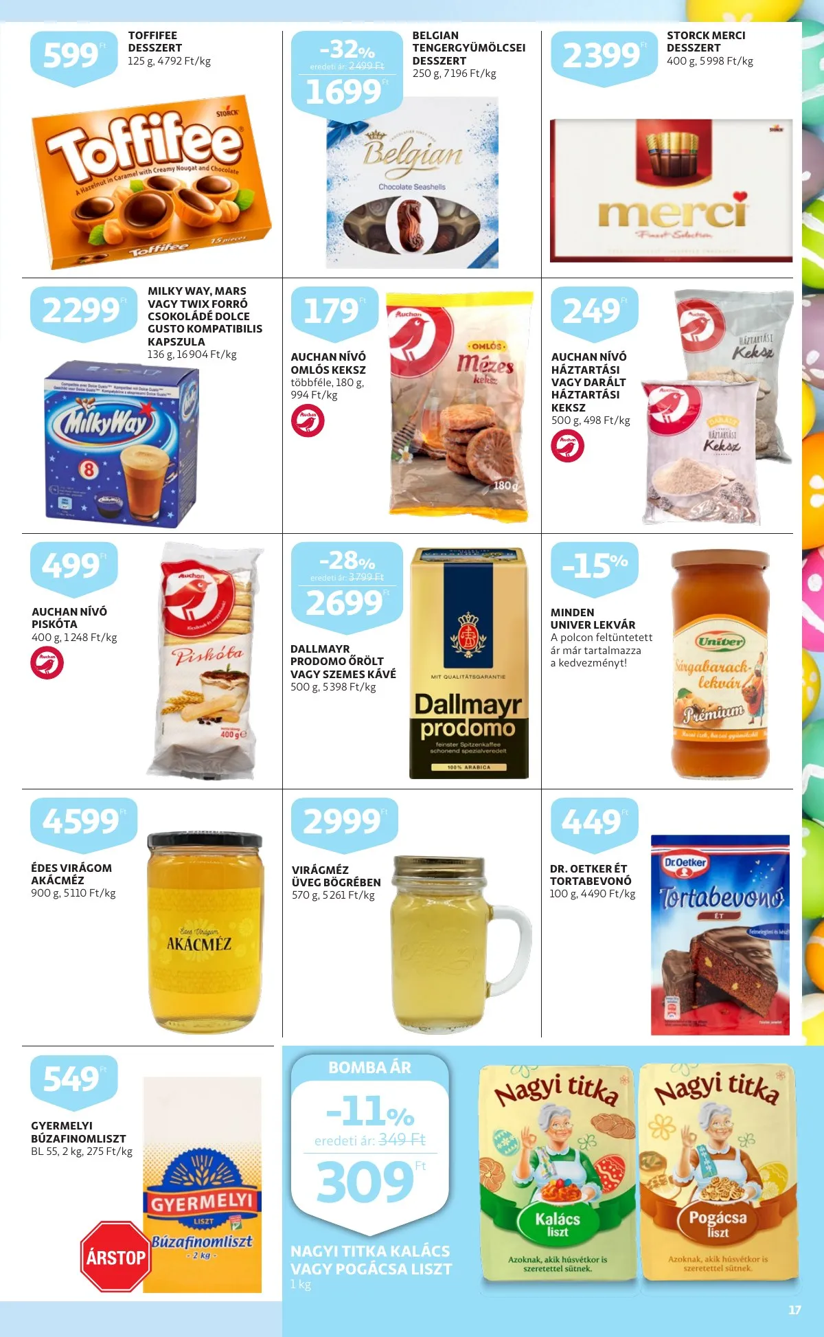 Auchan akciós újság Husveti katalógus 03.24–04.16 – 17. oldal