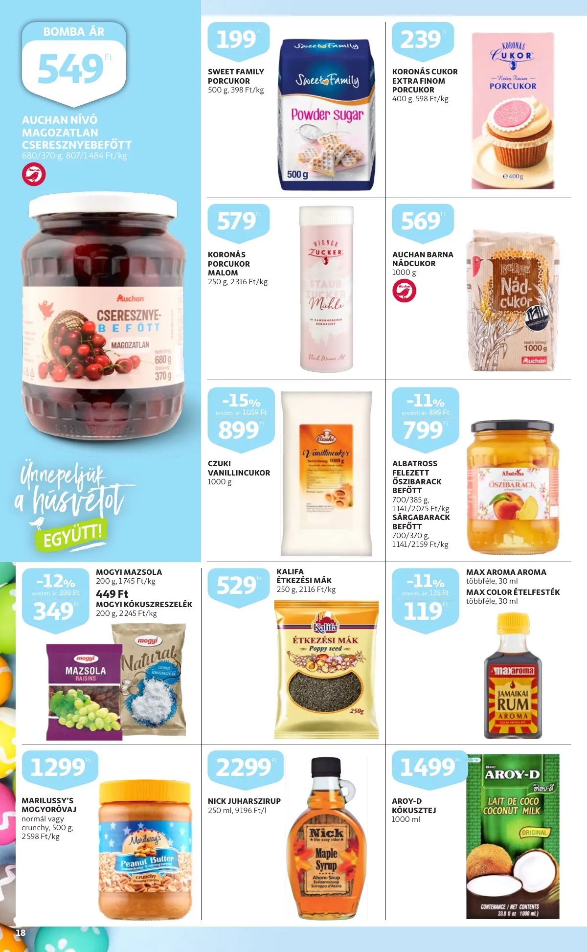 Auchan akciós újság Husveti katalógus 03.24–04.16 – 18. oldal