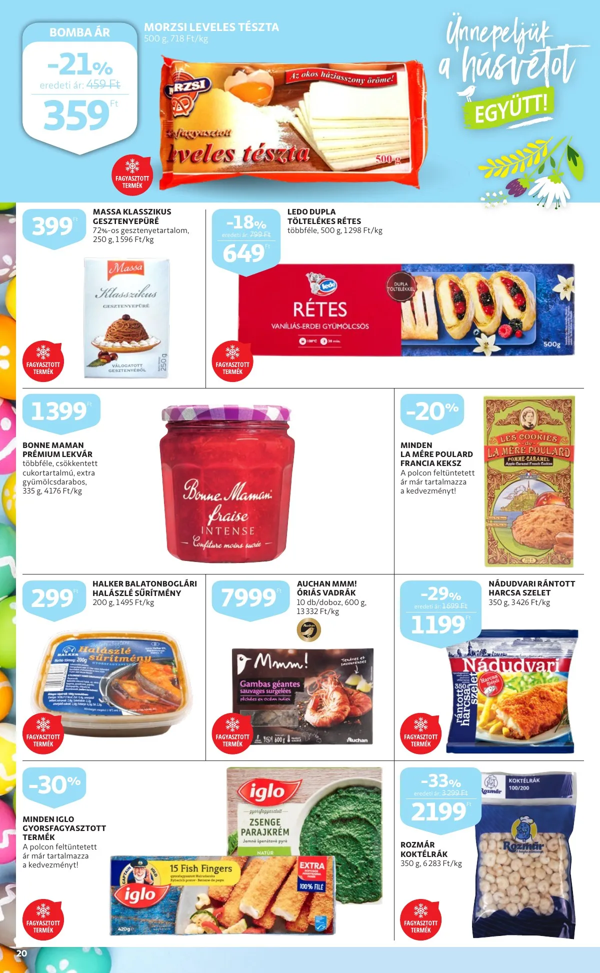 Auchan akciós újság Husveti katalógus 03.24–04.16 – 20. oldal