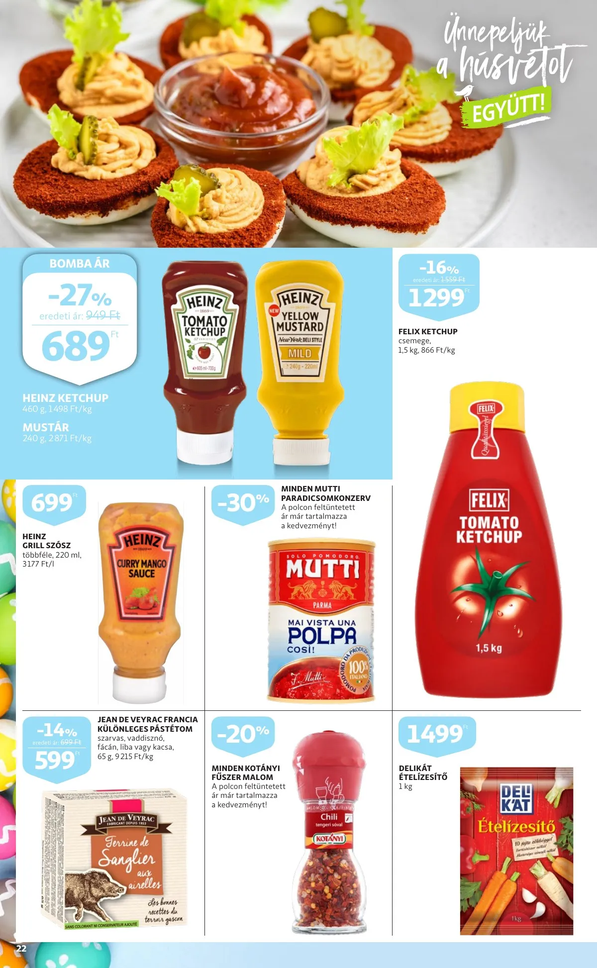 Auchan akciós újság Husveti katalógus 03.24–04.16 – 22. oldal