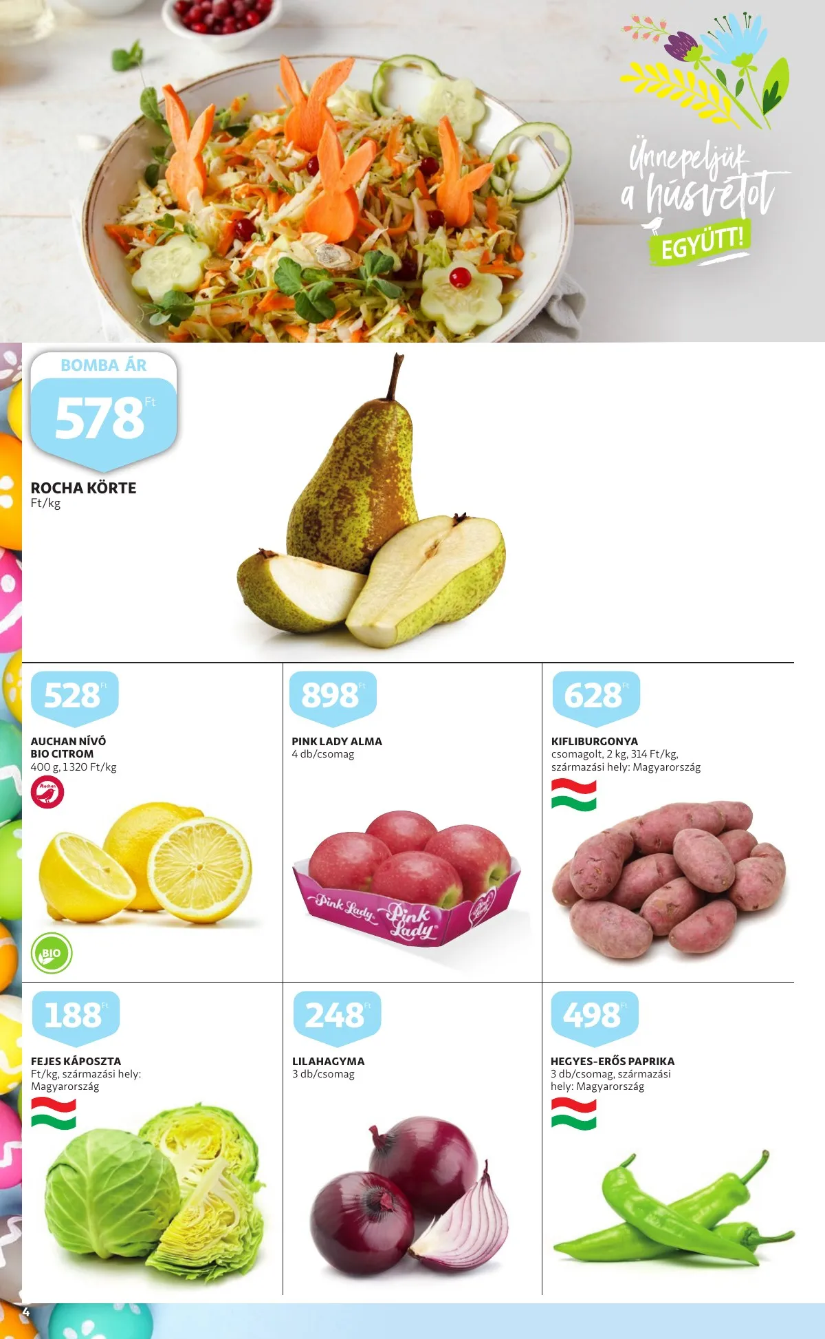 Auchan akciós újság Husveti katalógus 03.24–04.16 – 4. oldal