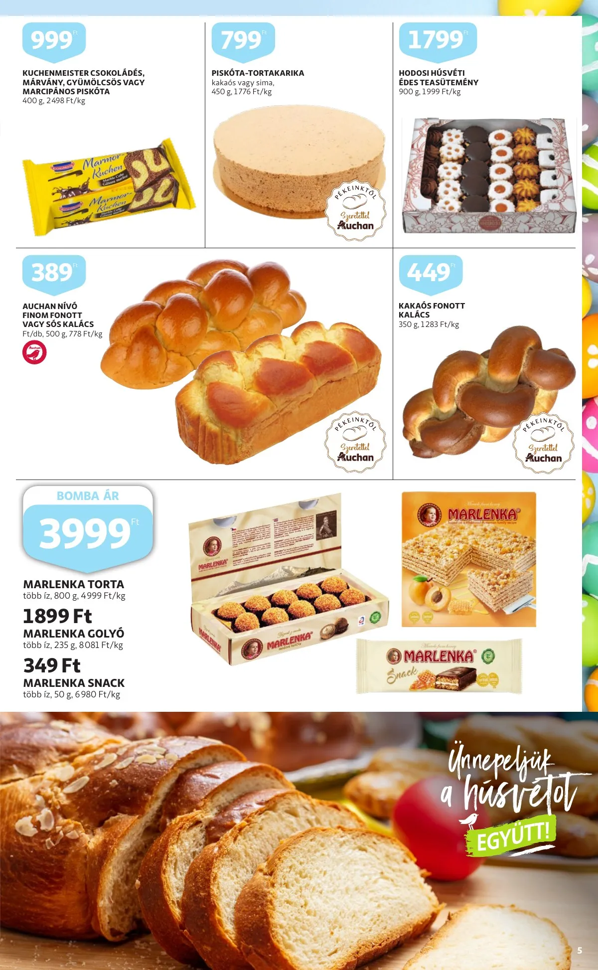 Auchan akciós újság Husveti katalógus 03.24–04.16 – 5. oldal