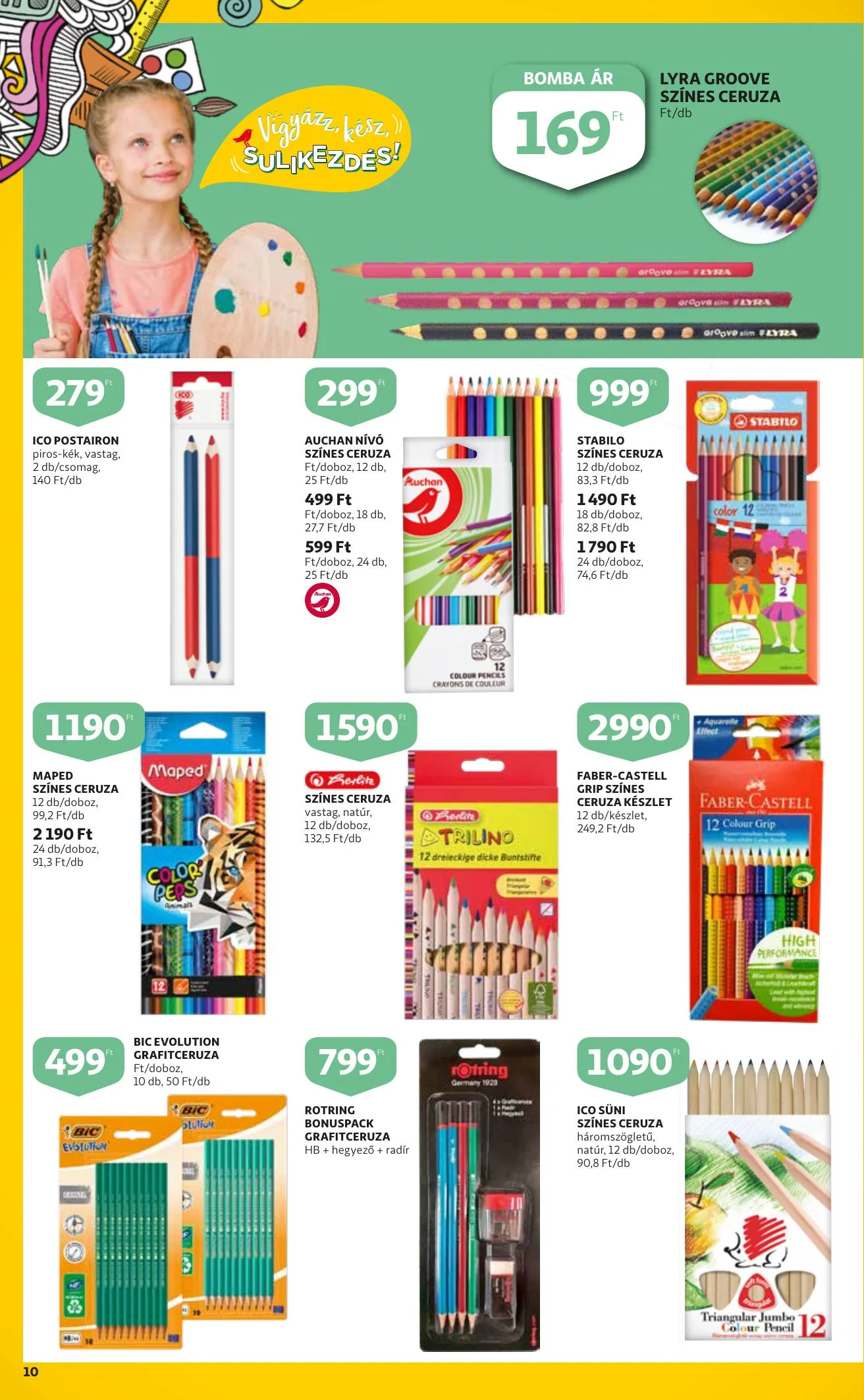 Auchan akciós újság Iskolakezdés katalógus 08.12–08.25 – 10. oldal